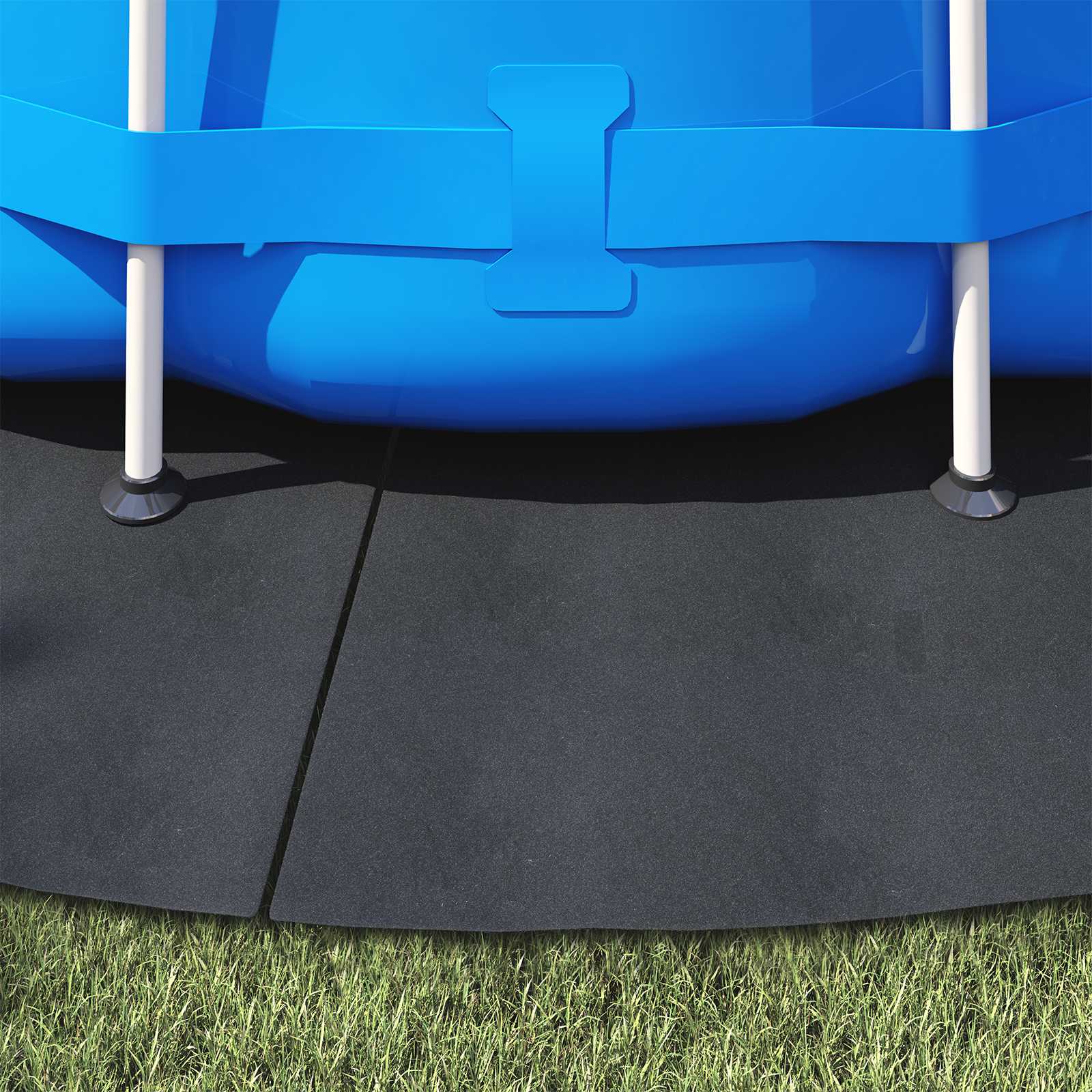 Telo per Fondo Piscina Ø 428 cm (2 mm) Rotondo Nero