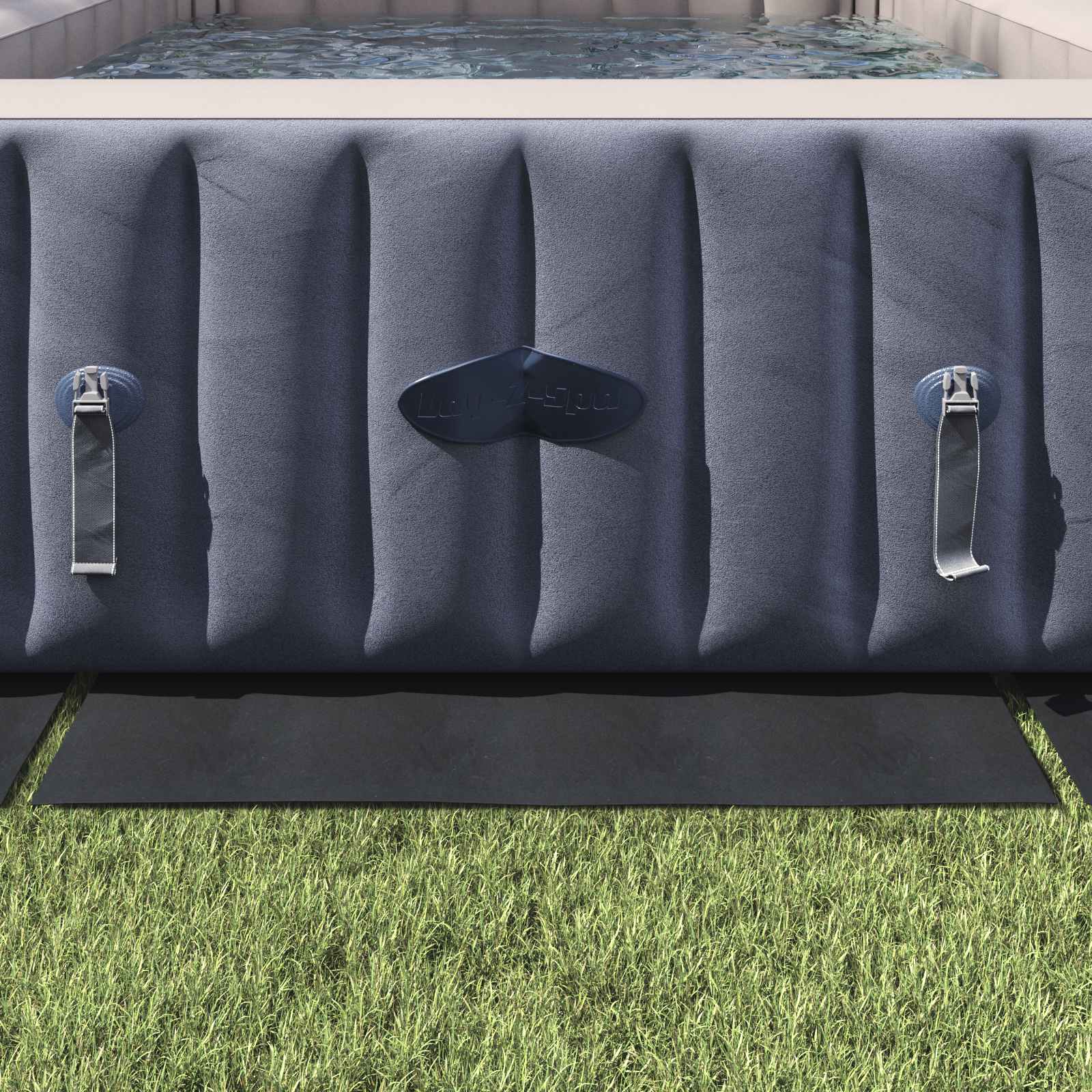 Telo per Fondo Piscina 550 x 280 x 0,1 cm Rettangolare Nero
