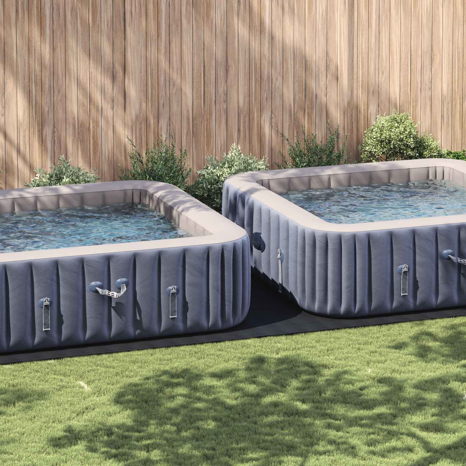 Telo per Fondo Piscina 820 x 420 x 0,1 cm Rettangolare Nero