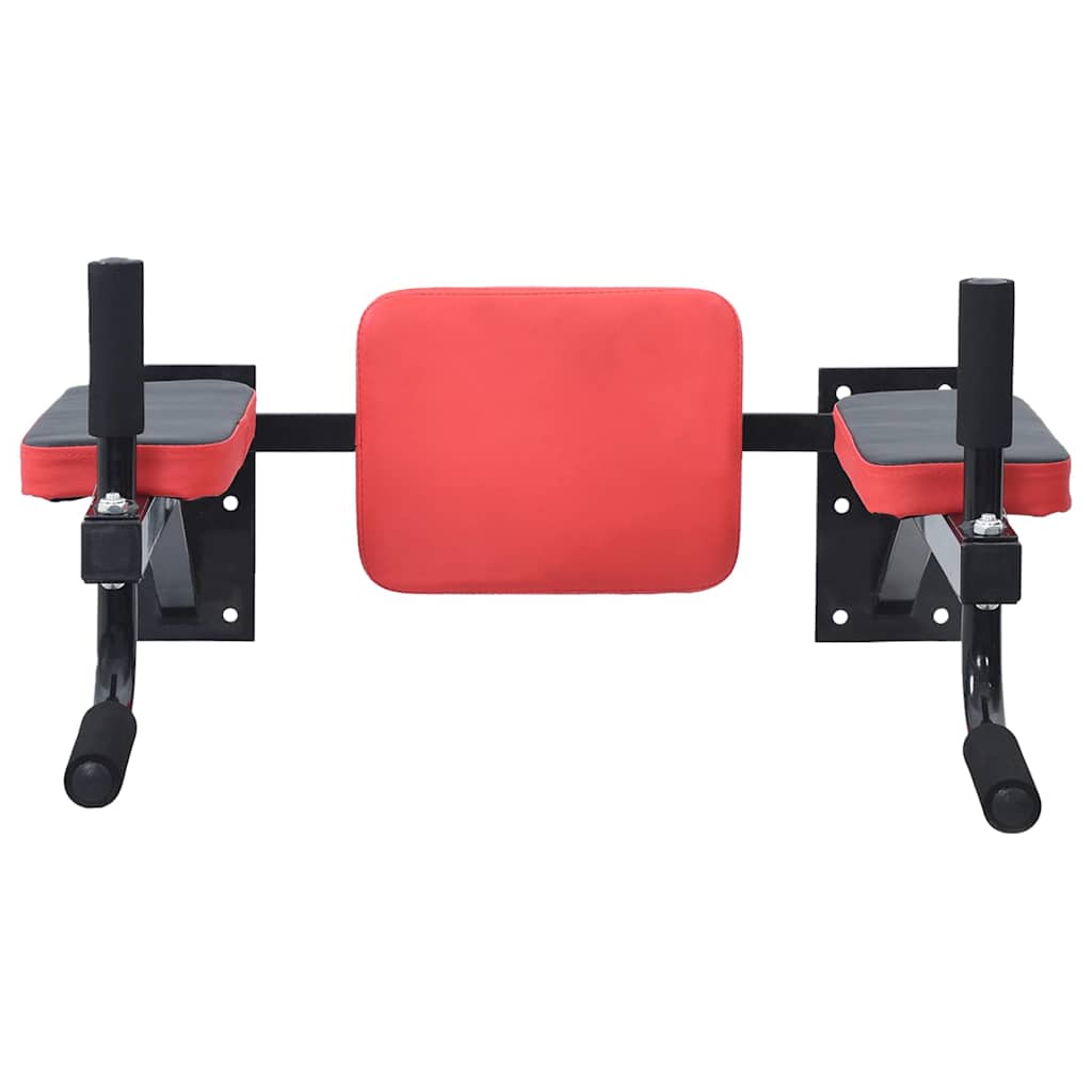Stazione per dips Nero e Rosso 72,5 x 70 x 31 cm
