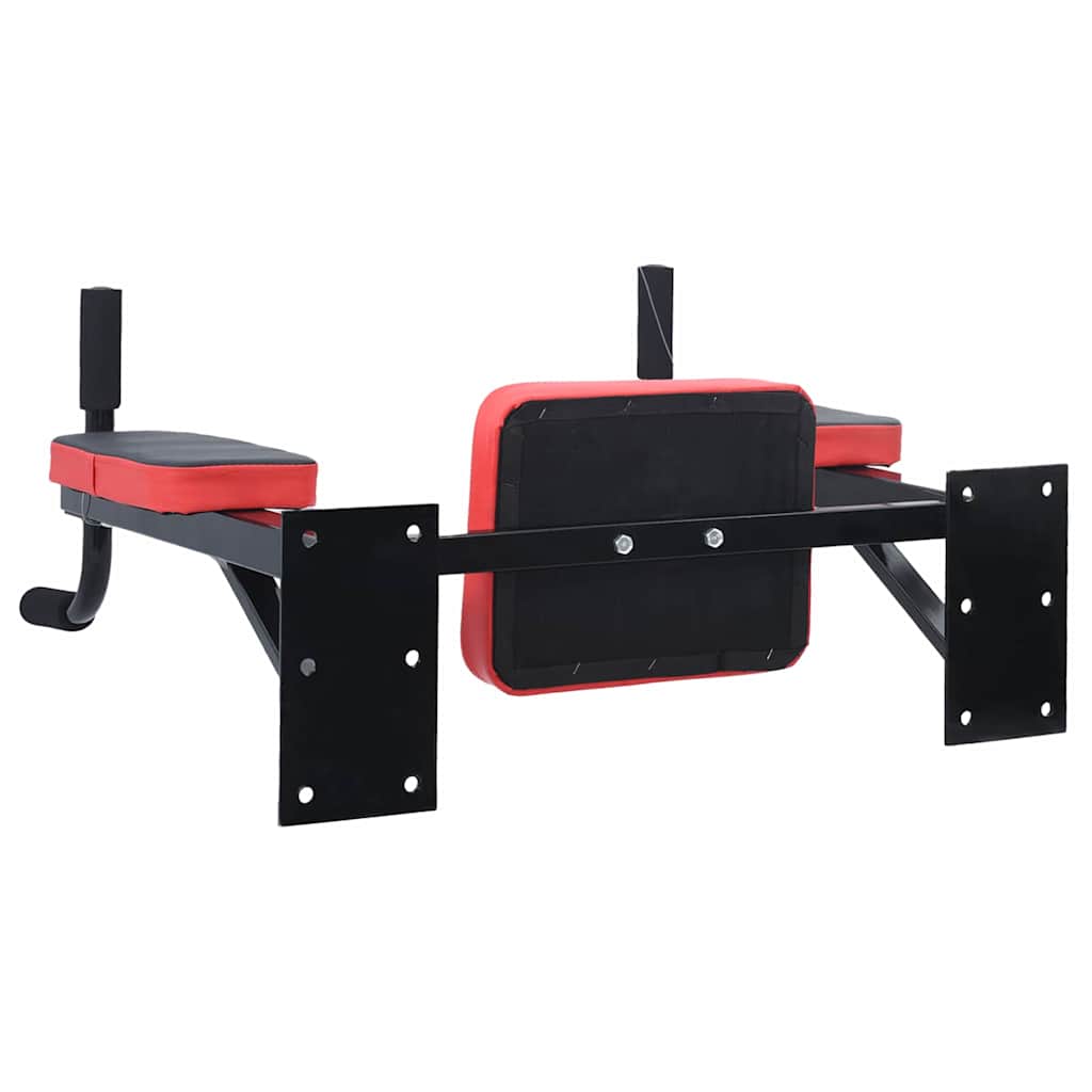 Stazione per dips Nero e Rosso 72,5 x 70 x 31 cm