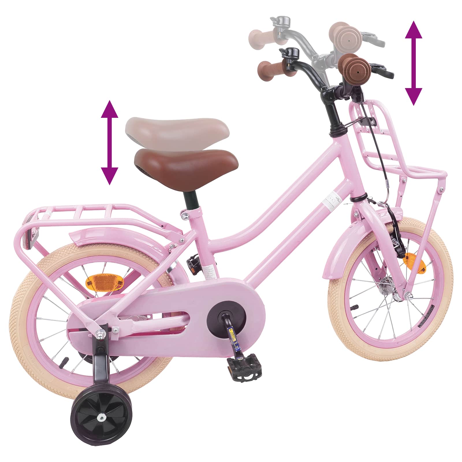 Bicicletta per Bambini 14 Pollici per bambini da 3 a 5 anni