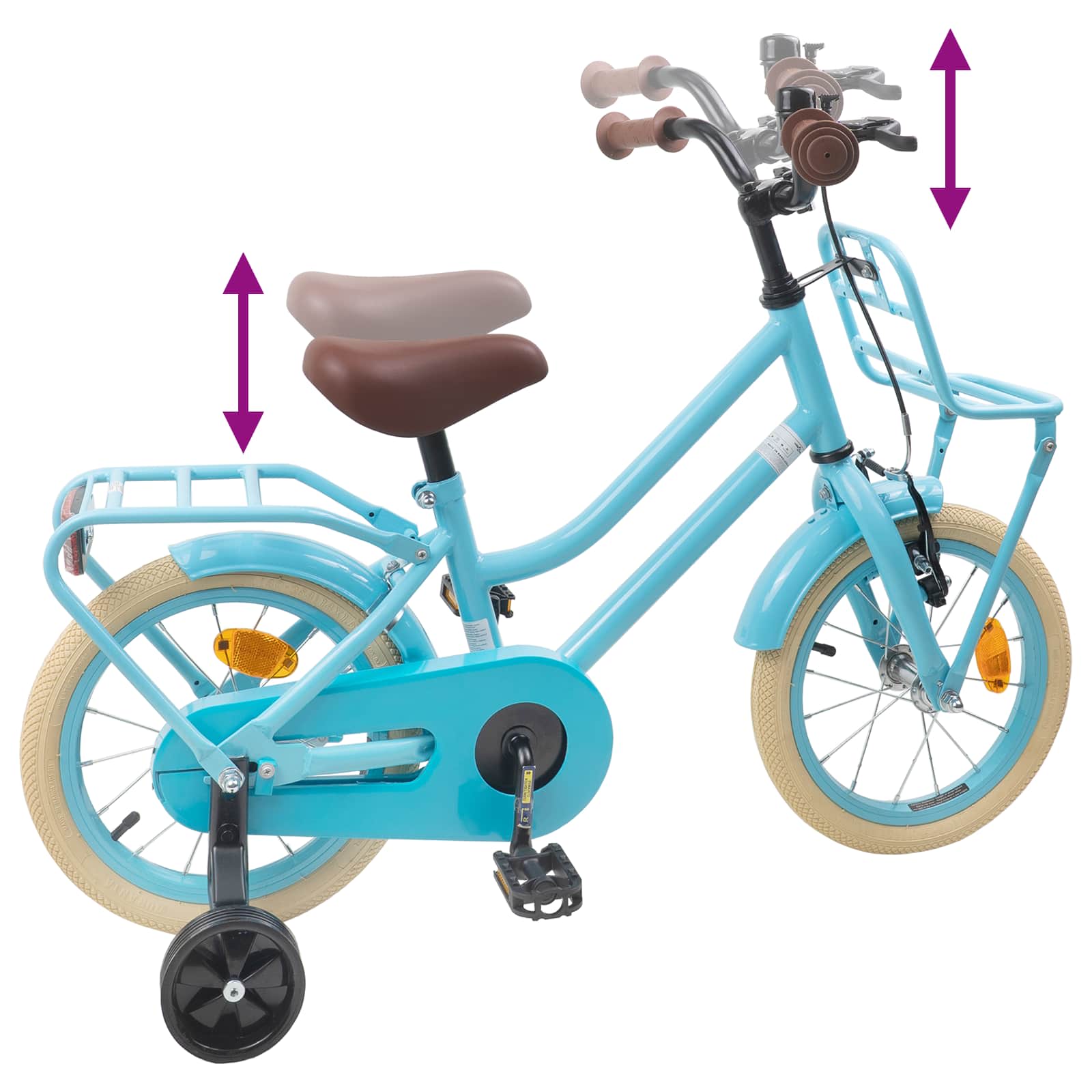 Bicicletta per Bambini 16 Pollici per bambini di 4-6 anni