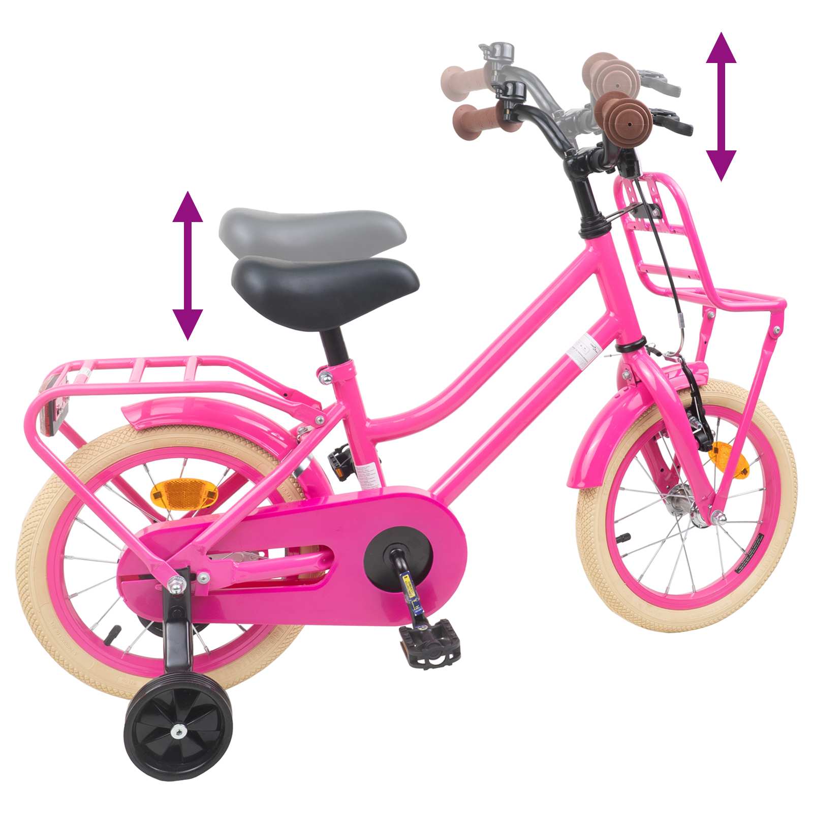 Bicicletta per Bambini 14 Pollici per bambini da 3 a 5 anni