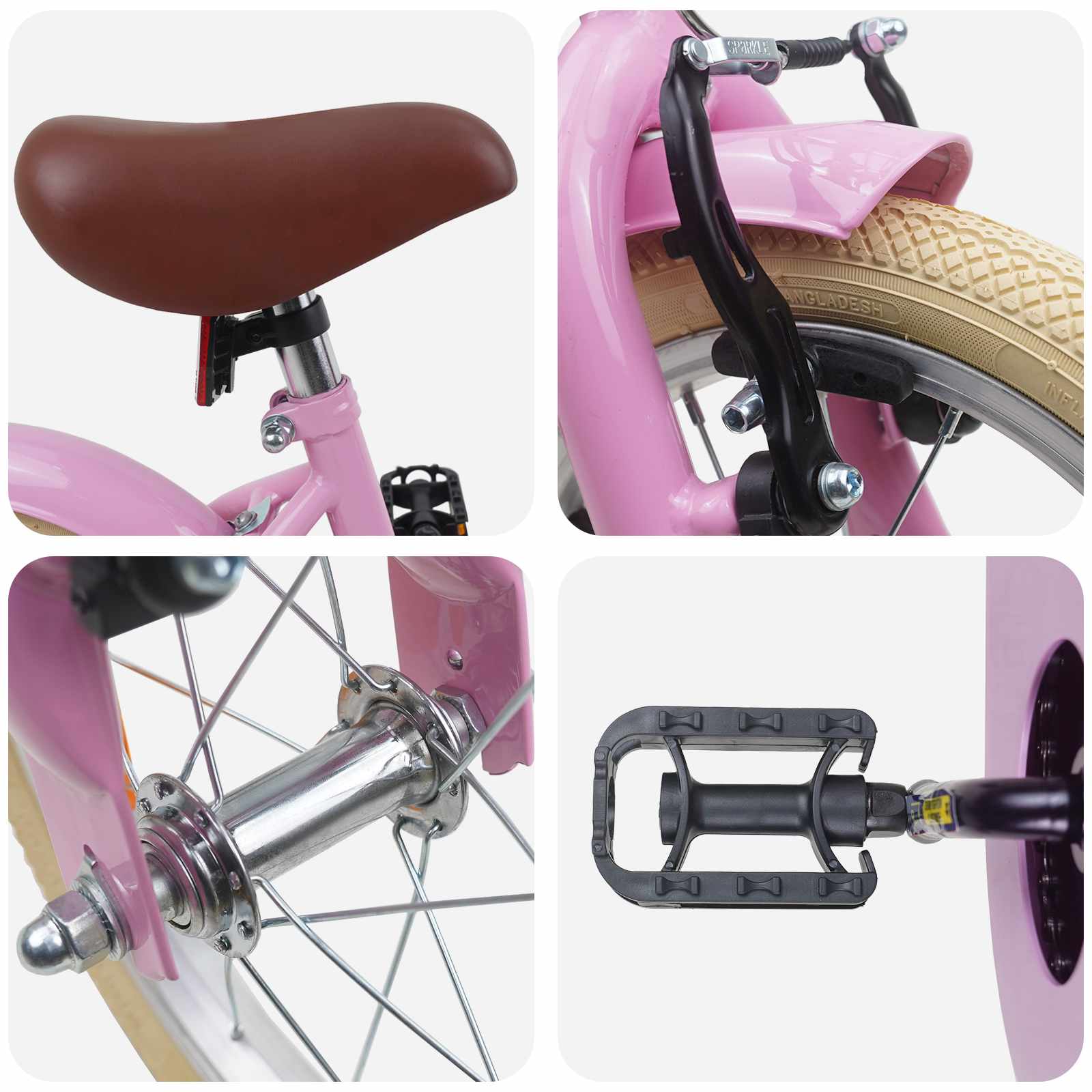 Bicicletta per Bambini 16 Pollici per bambini di 4-6 anni