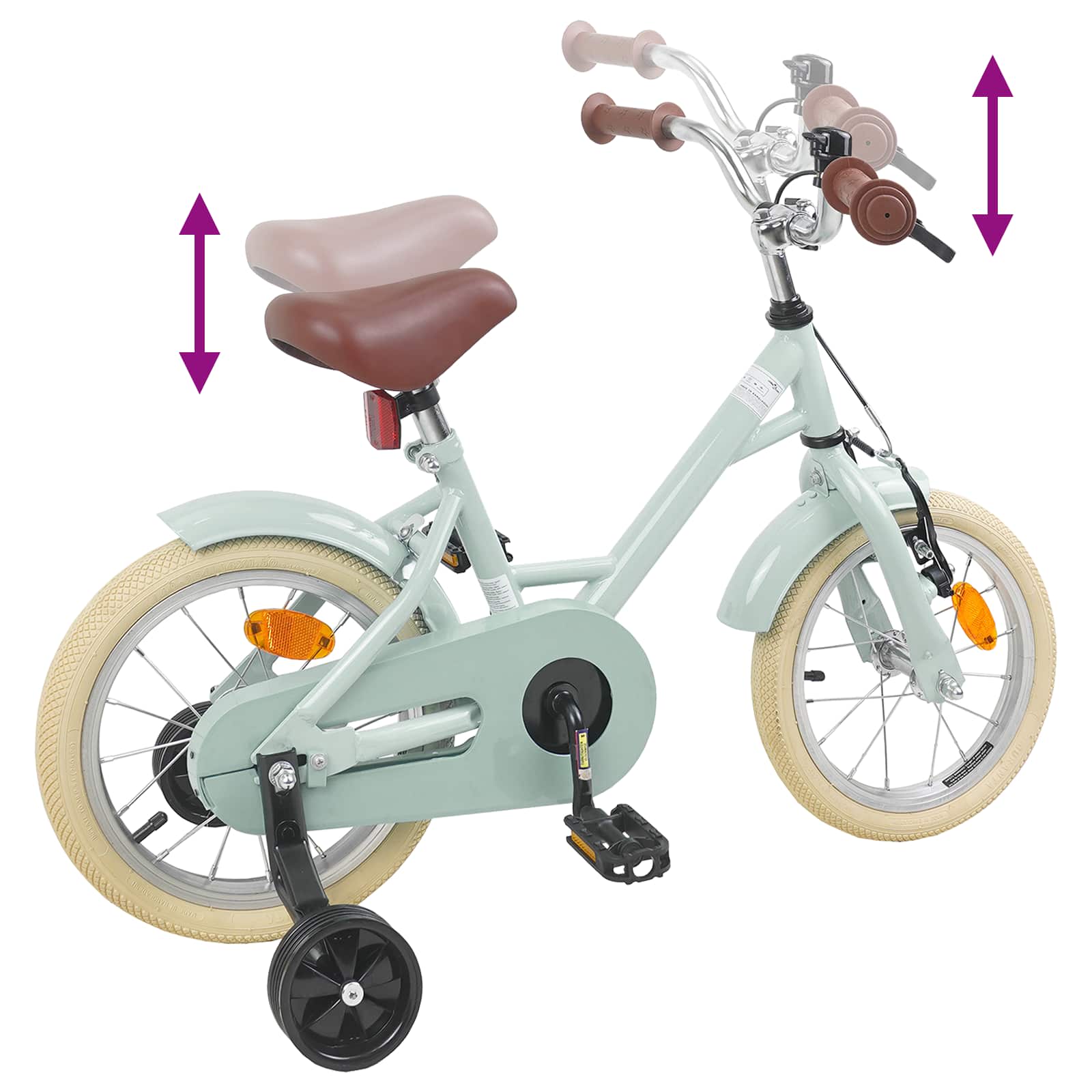 Bicicletta per Bambini 16 Pollici per bambini di 4-6 anni