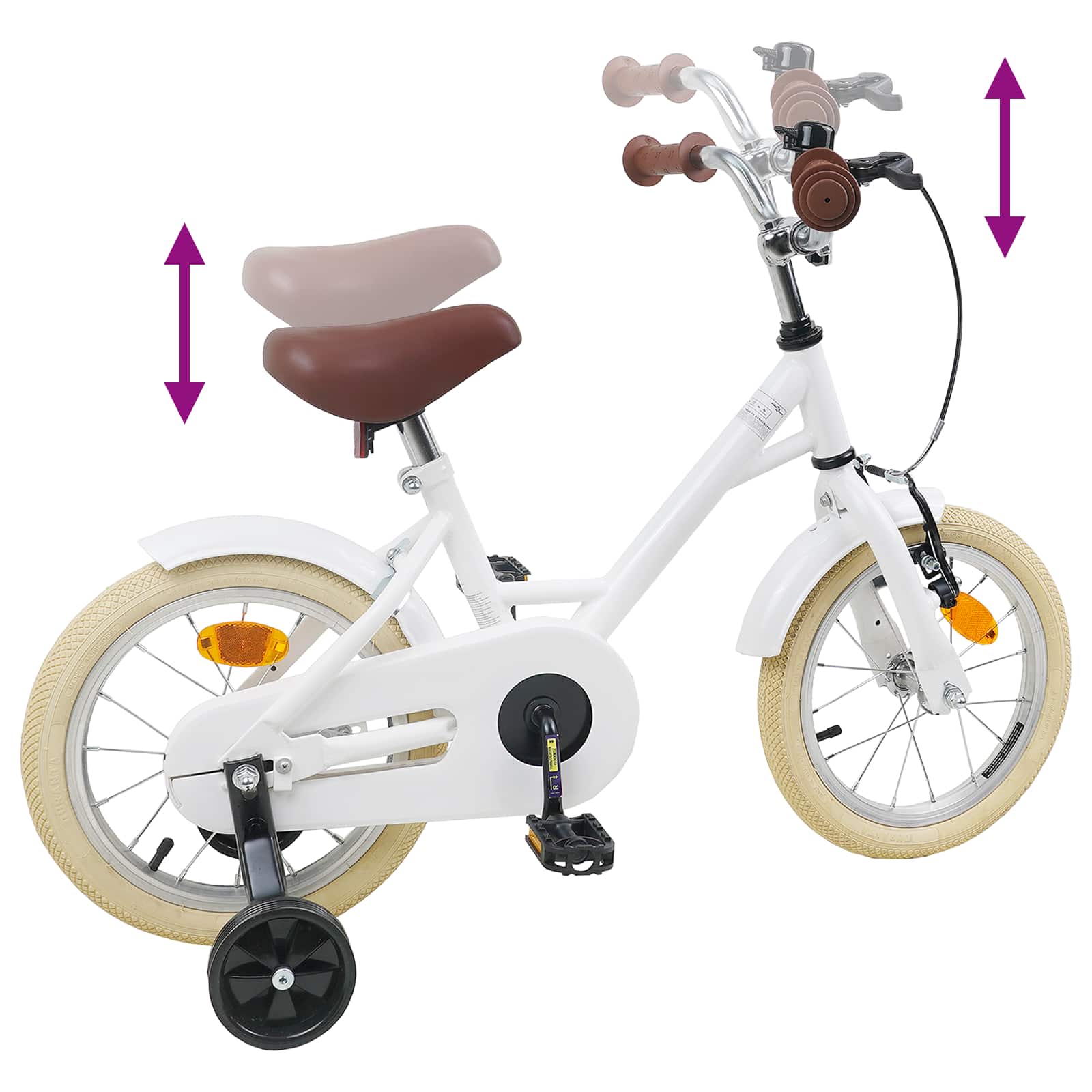 Bicicletta per Bambini 14 Pollici per bambini da 3 a 5 anni