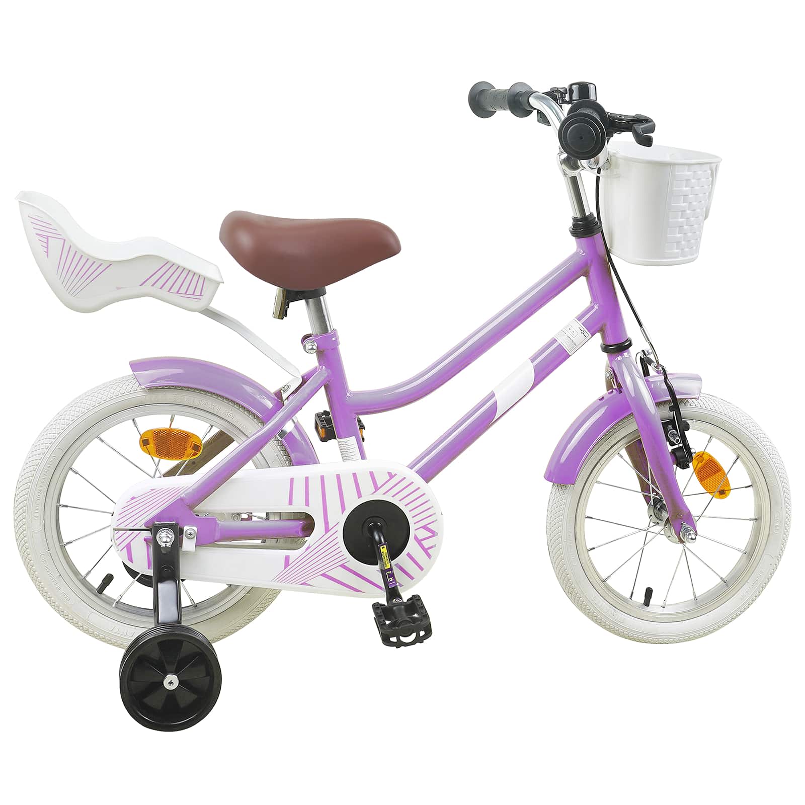 Bicicletta per Bambini 12 Pollici per bambini di 2-4 anni Viola