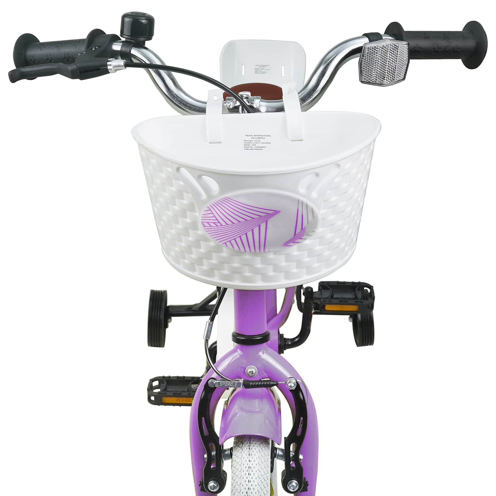 Bicicletta per Bambini 12 Pollici per bambini di 2-4 anni Viola