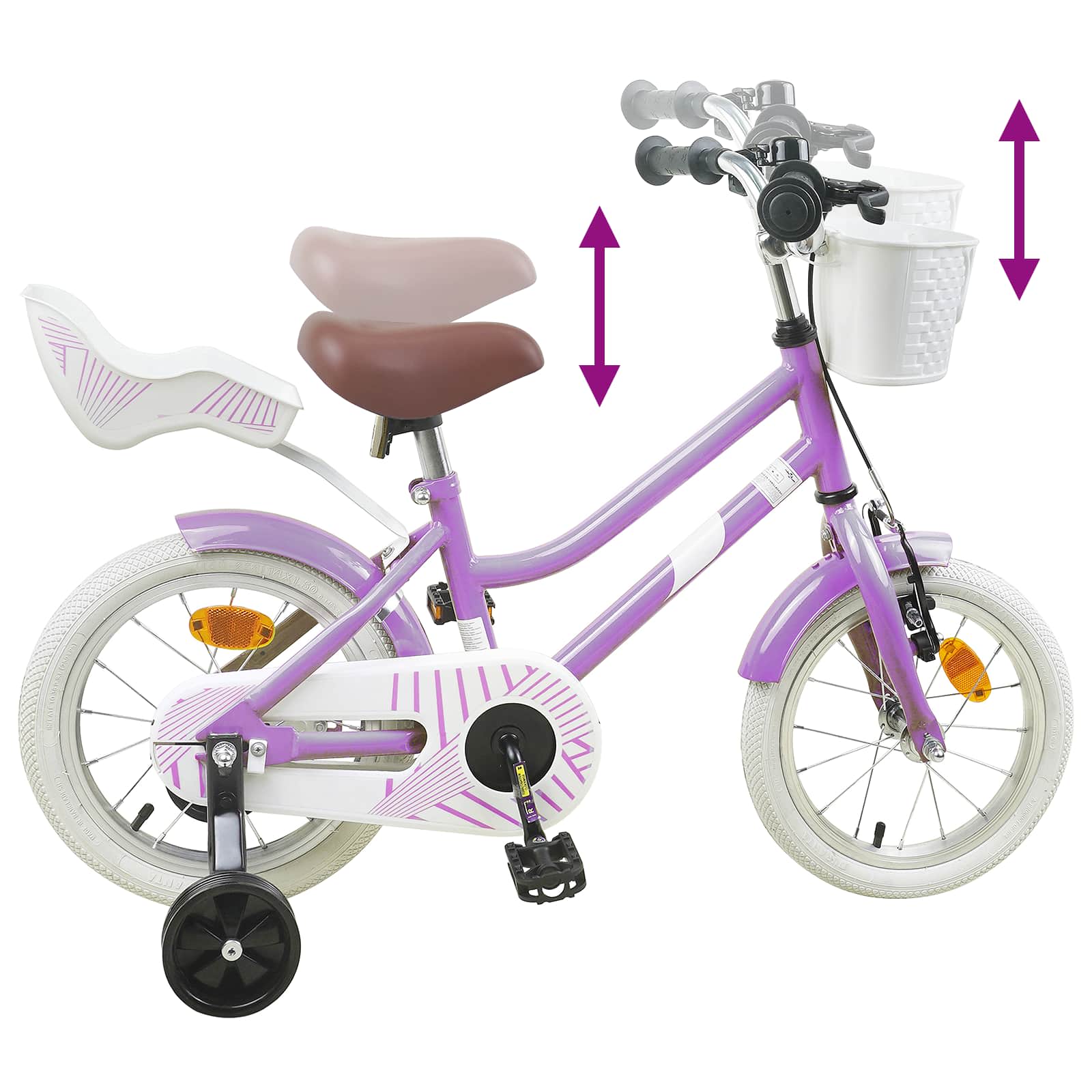 Bicicletta per Bambini 14 Pollici per bambini da 3 a 5 anni