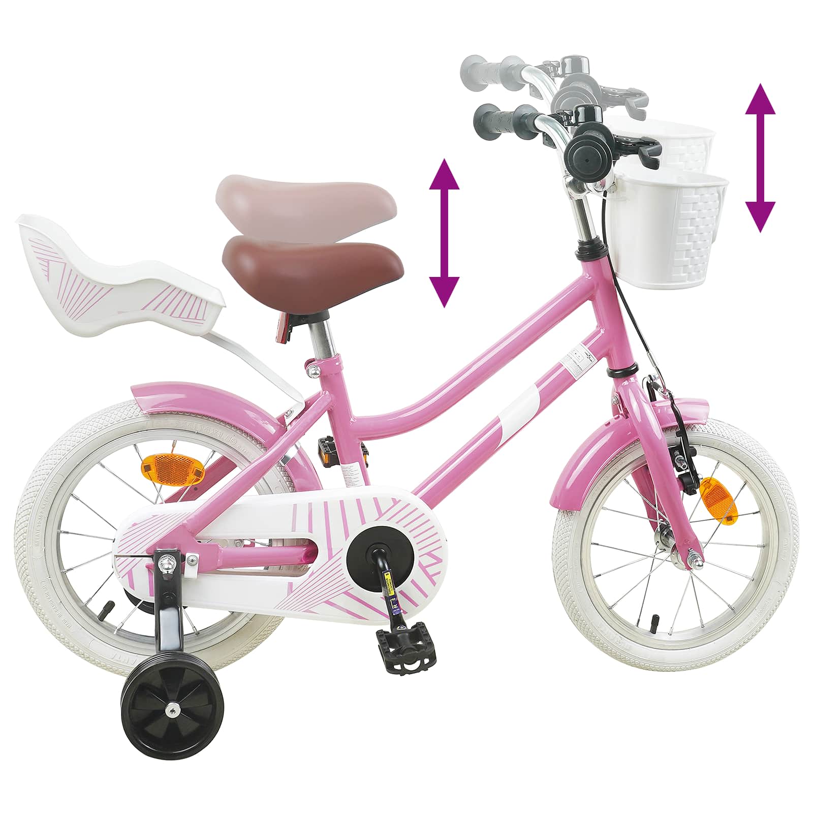 Bicicletta per Bambini 12 Pollici per bambini di 2-4 anni