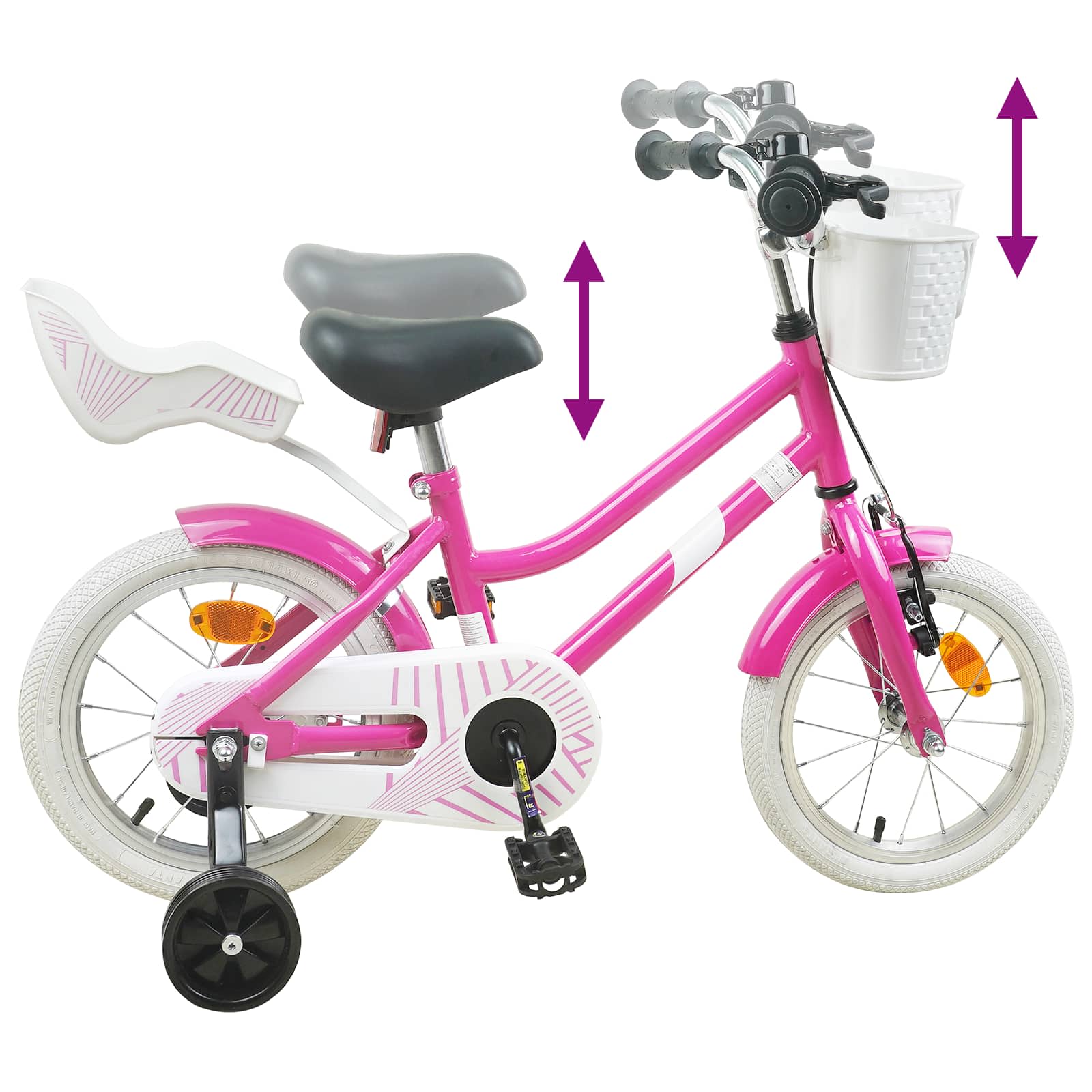 Bicicletta per Bambini 14 Pollici per bambini da 3 a 5 anni