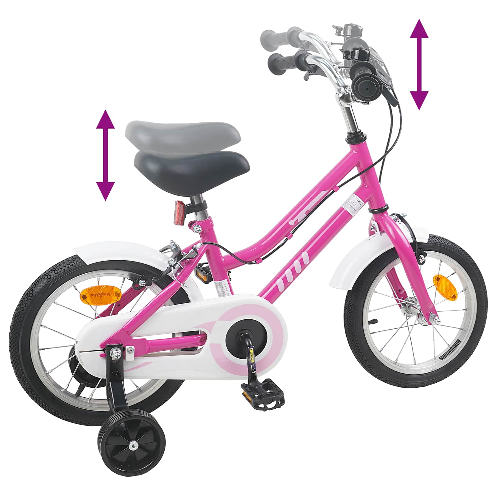 Bicicletta per Bambini 14 Pollici per bambini da 3 a 5 anni