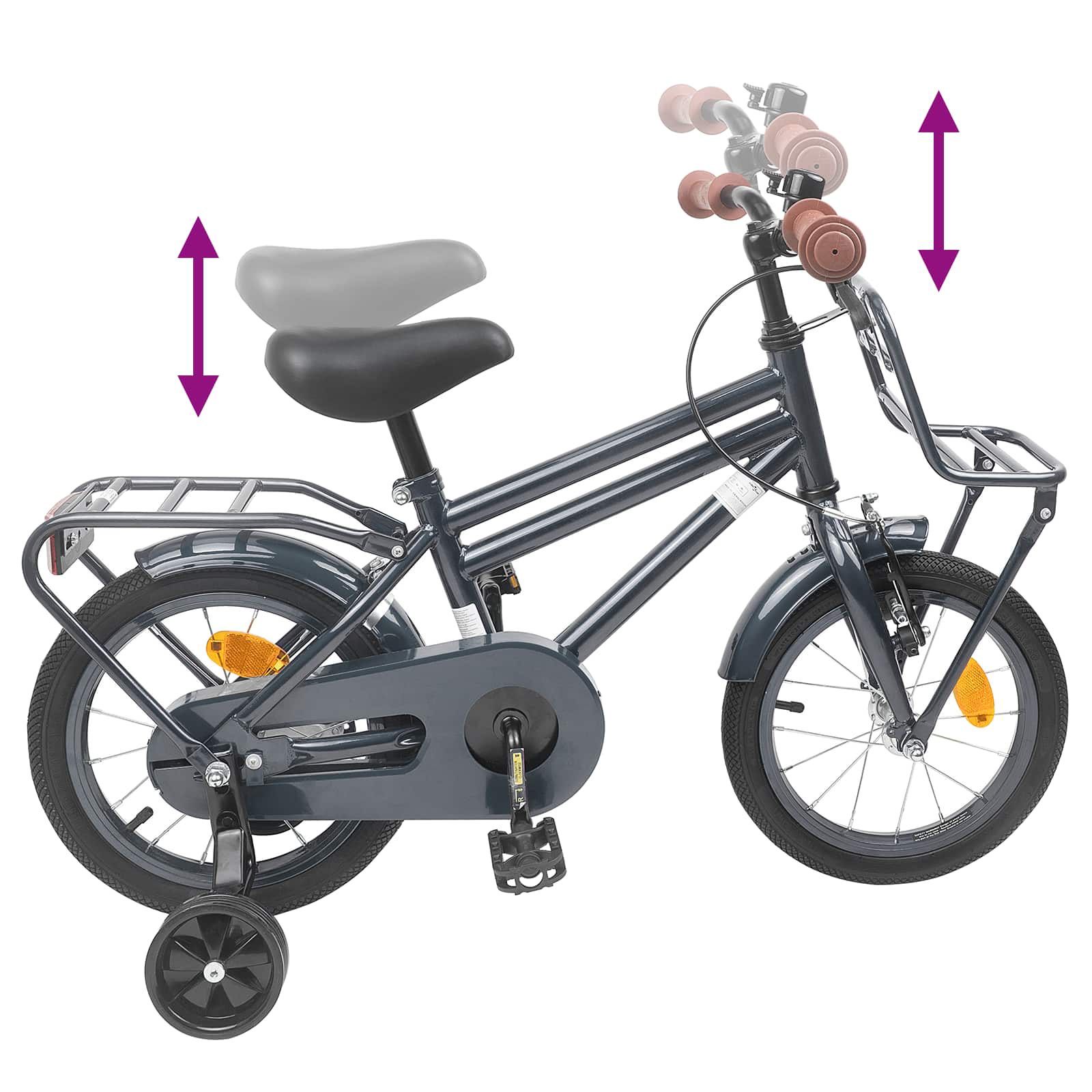 Bicicletta per Bambini 14 Pollici per bambini da 3 a 5 anni