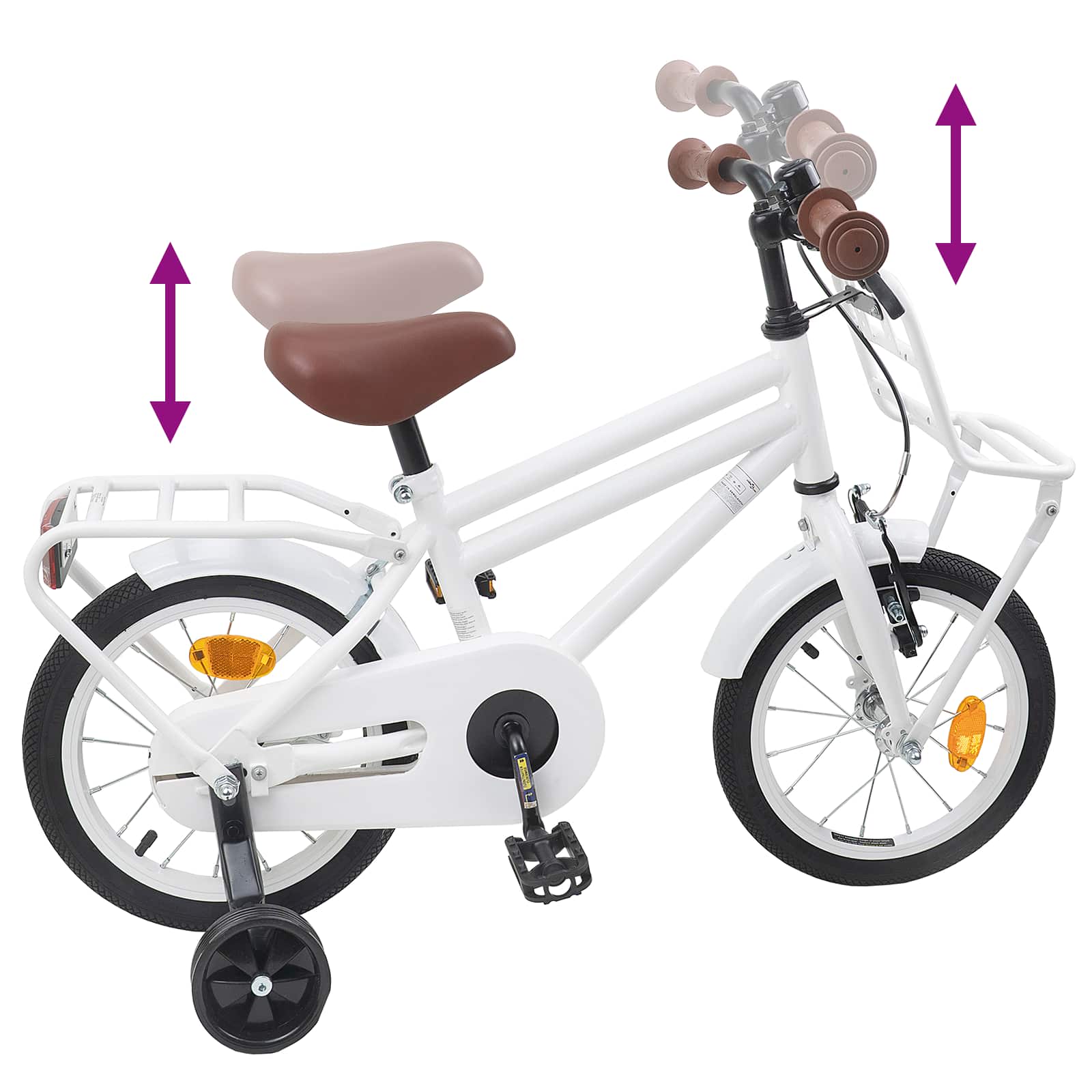 Bicicletta per Bambini 14 Pollici per bambini da 3 a 5 anni