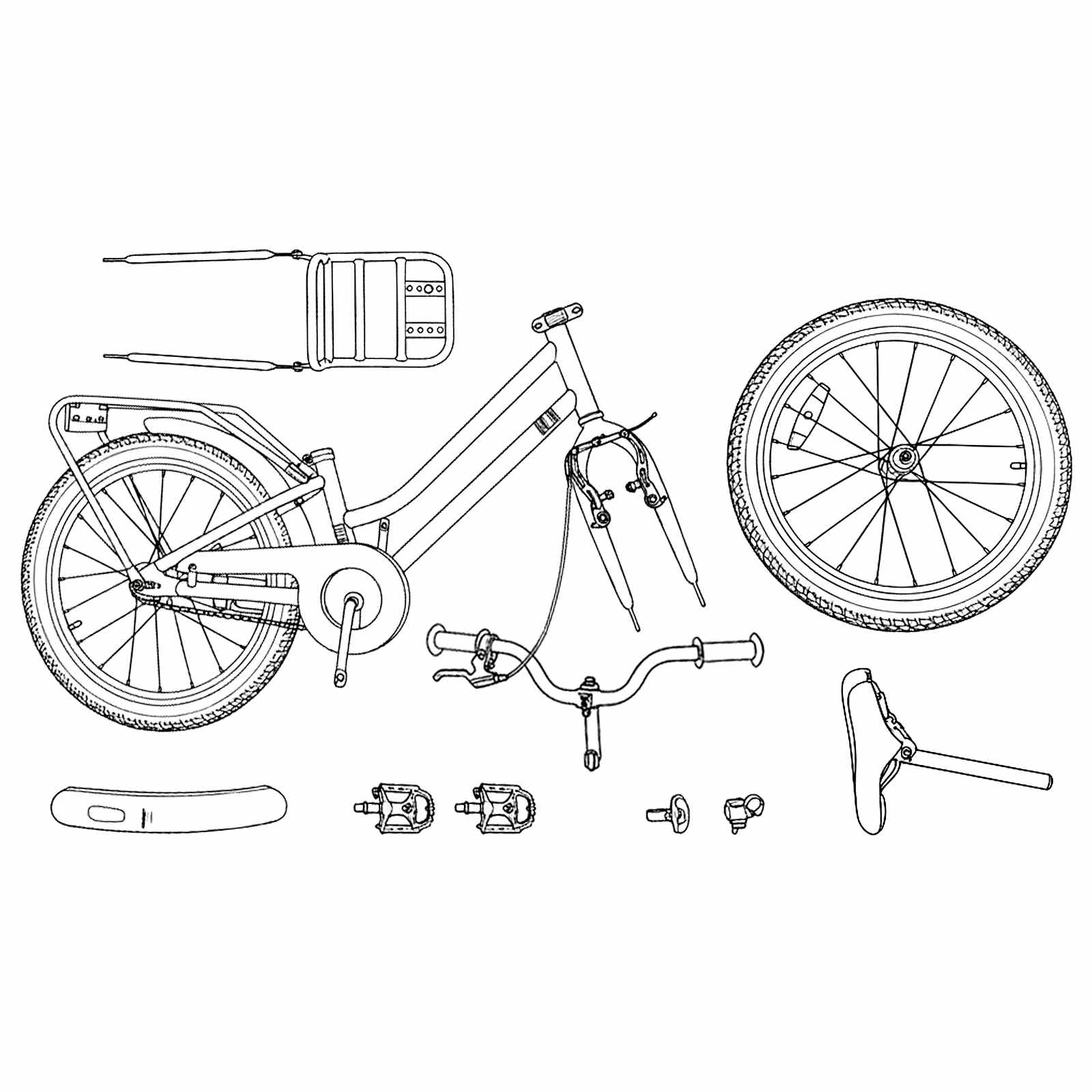Bicicletta per Bambini 20 Pollici