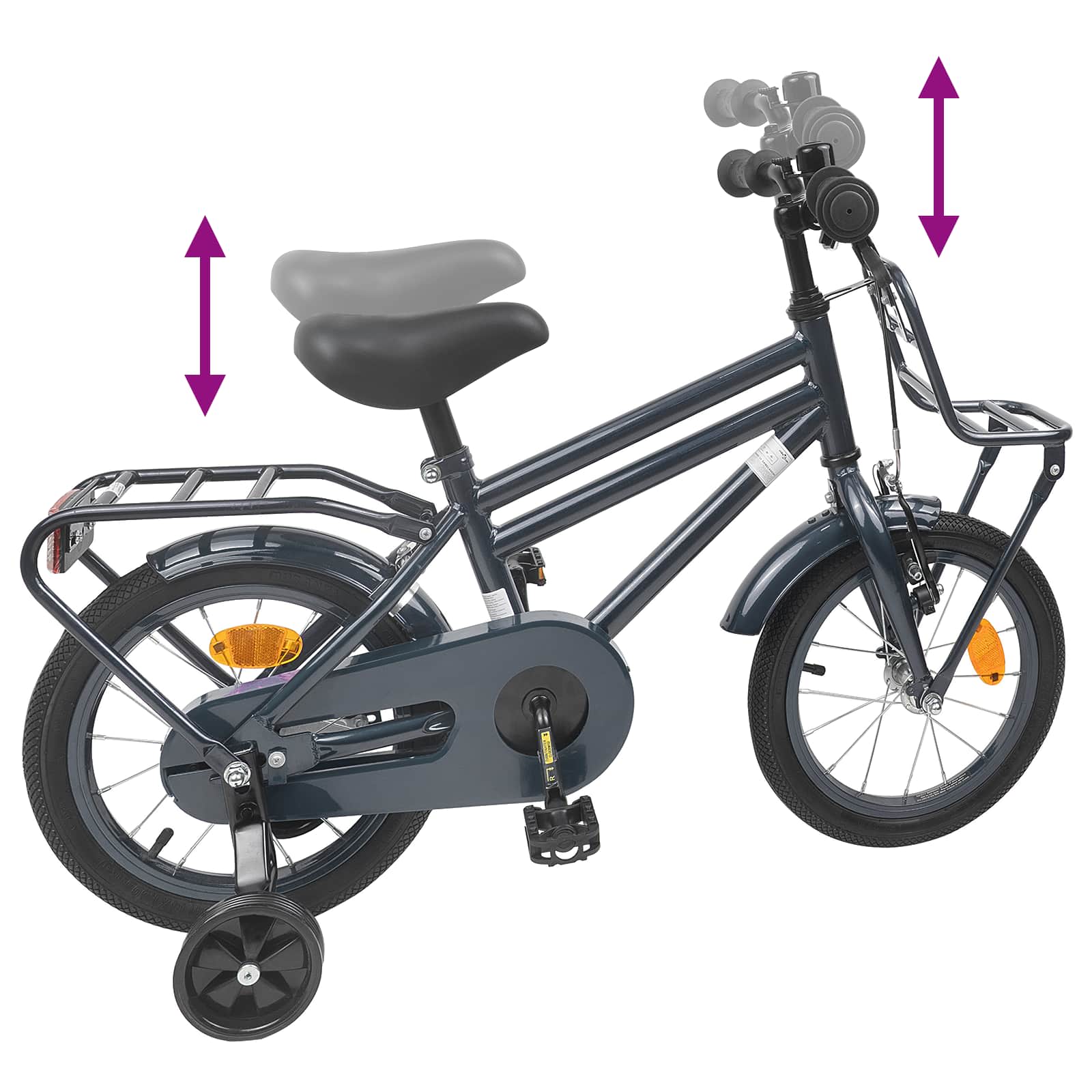 Bicicletta per Bambini 14 Pollici per bambini da 3 a 5 anni