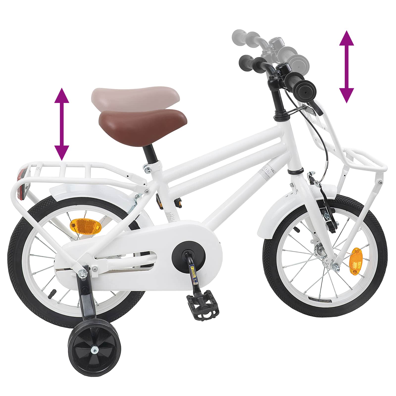 Bicicletta per Bambini 12 Pollici per bambini di 2-4 anni