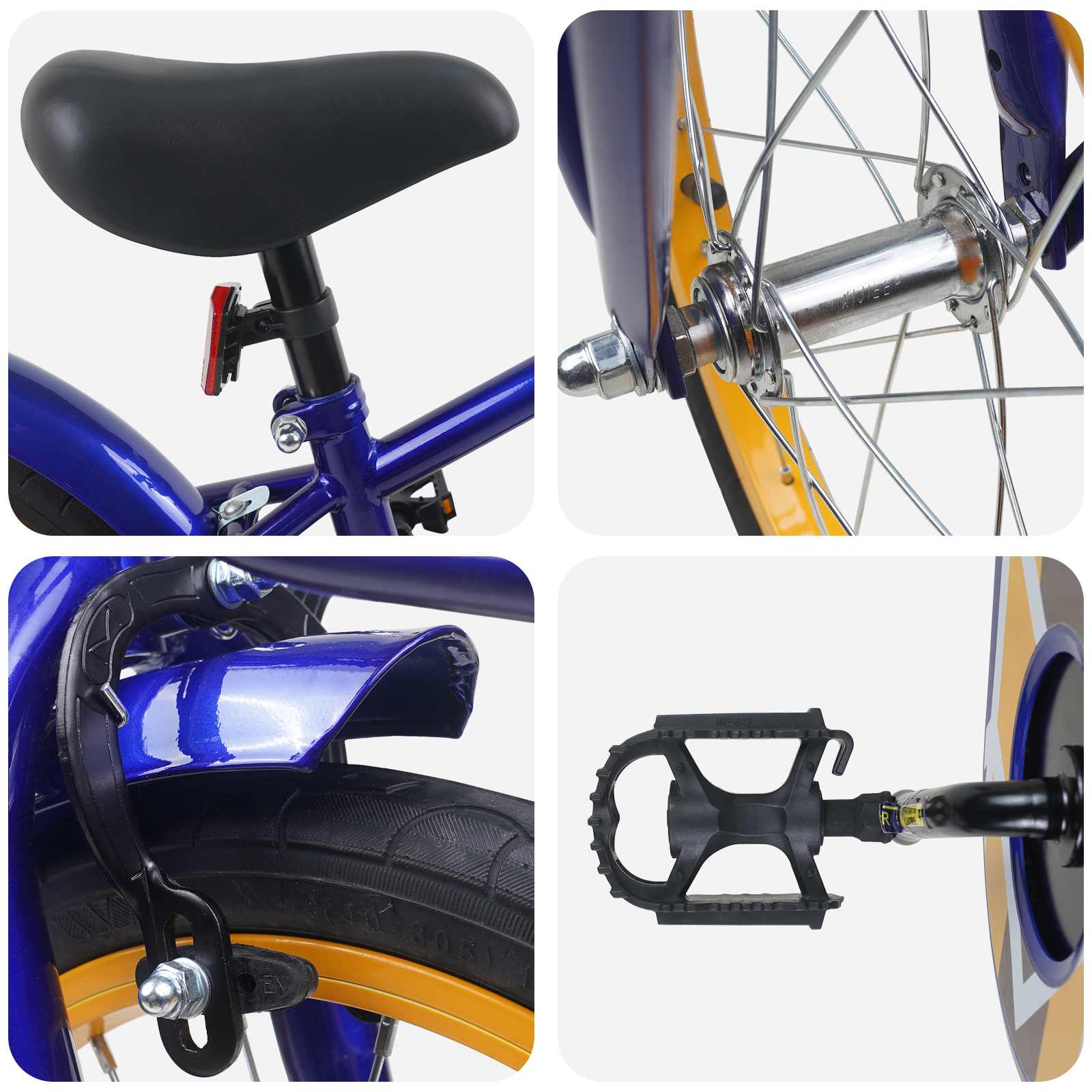 Bicicletta per Bambini 16 Pollici per bambini di 4-6 anni