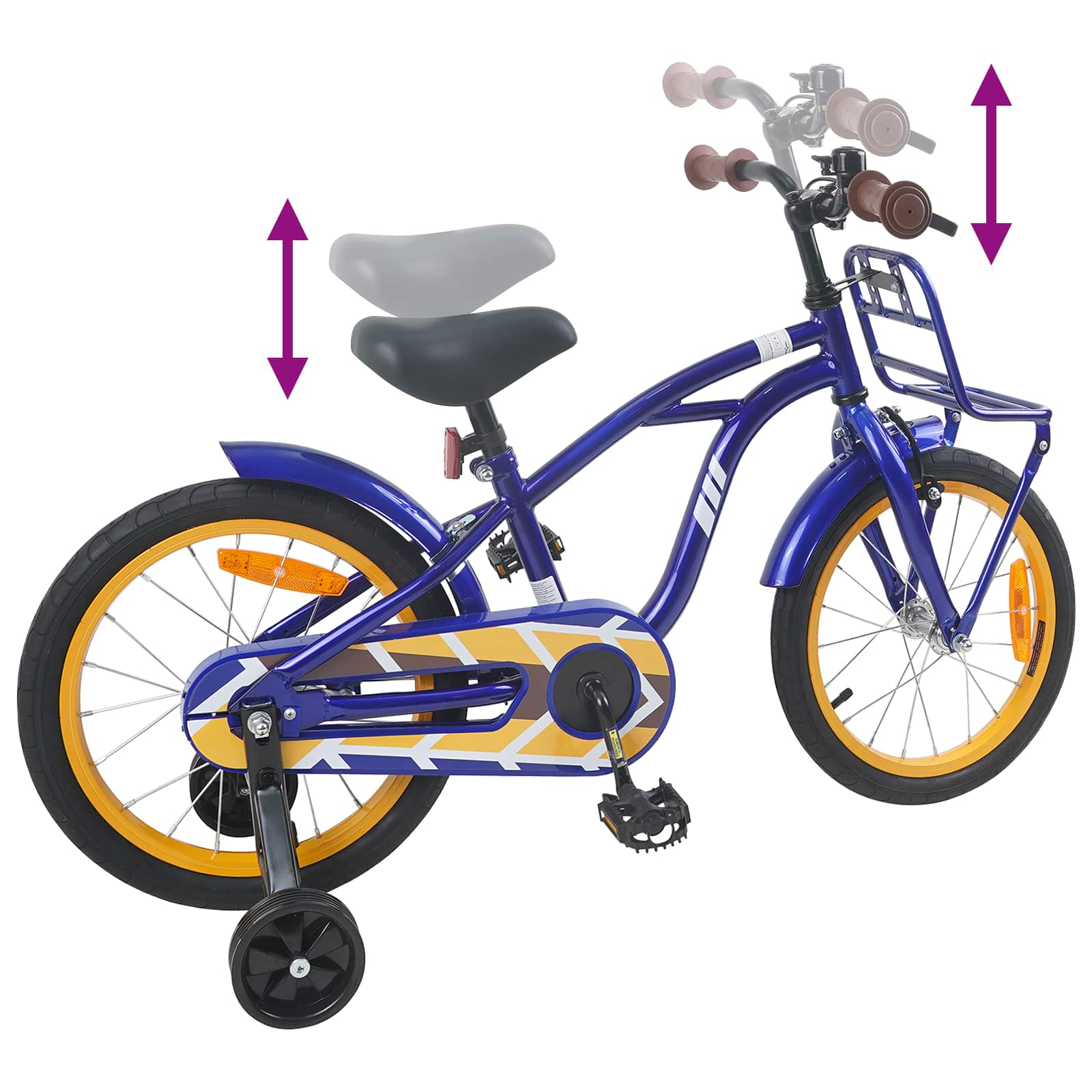 Bicicletta per Bambini 16 Pollici per bambini di 4-6 anni