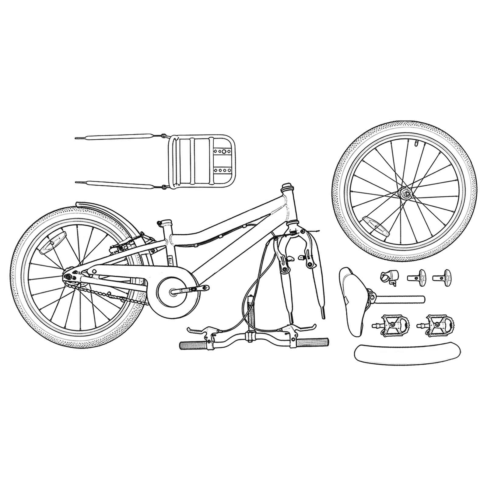Bicicletta per Bambini 20 Pollici