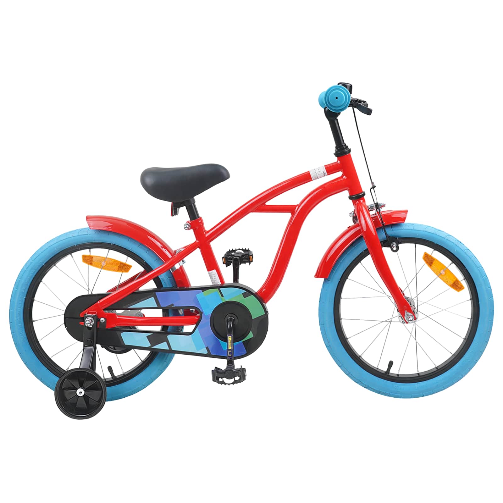 Bicicletta per Bambini 16 Pollici per bambini di 4-6 anni Rosso