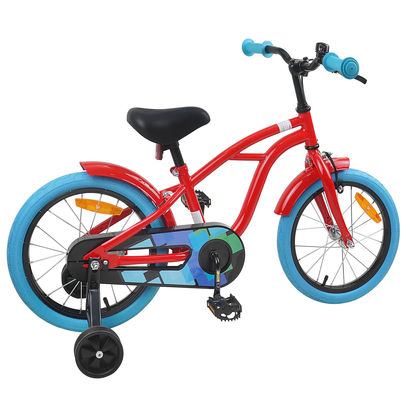 Bicicletta per Bambini 16 Pollici per bambini di 4-6 anni Rosso