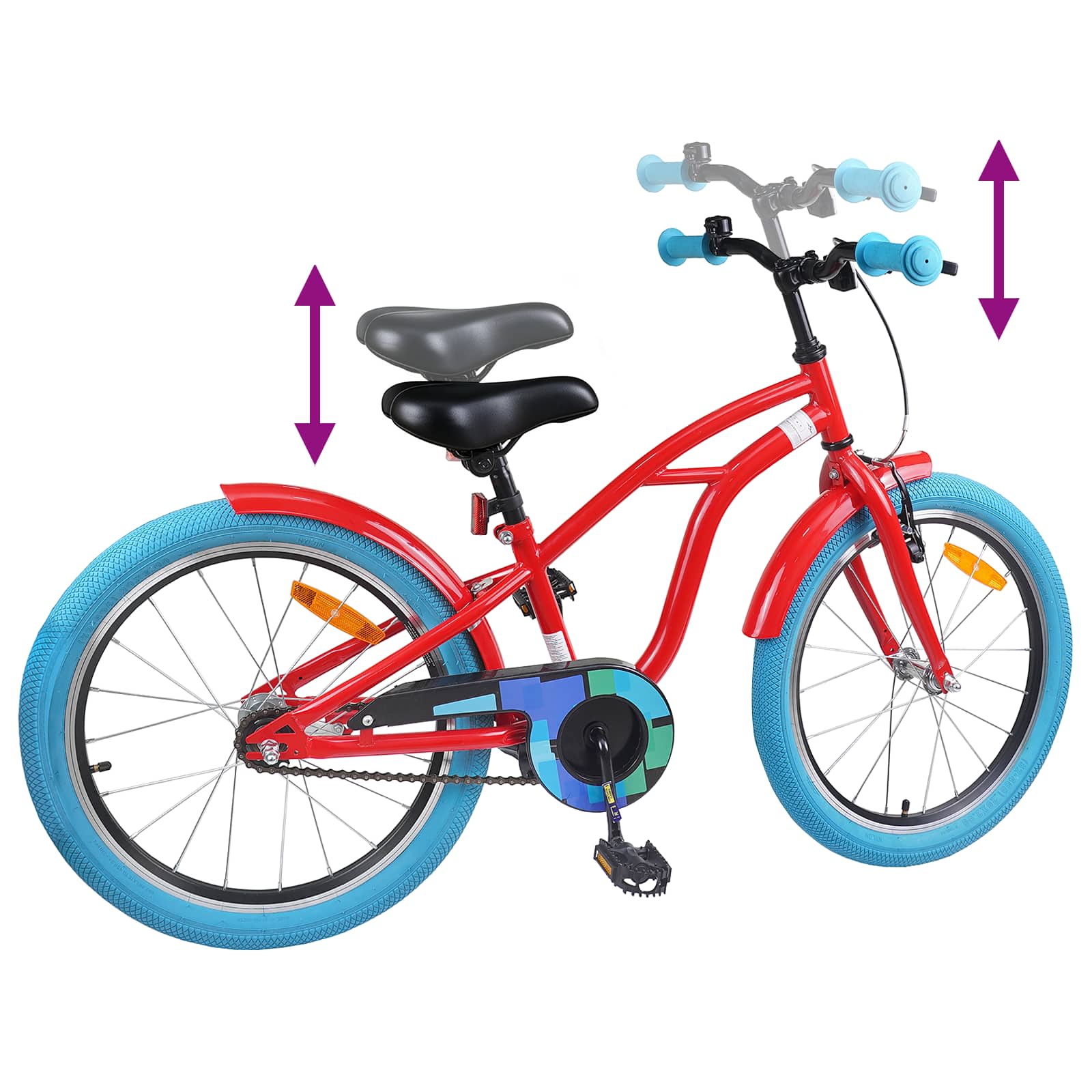Bicicletta per Bambini 18 Pollici per bambini dai 5 ai 7 anni