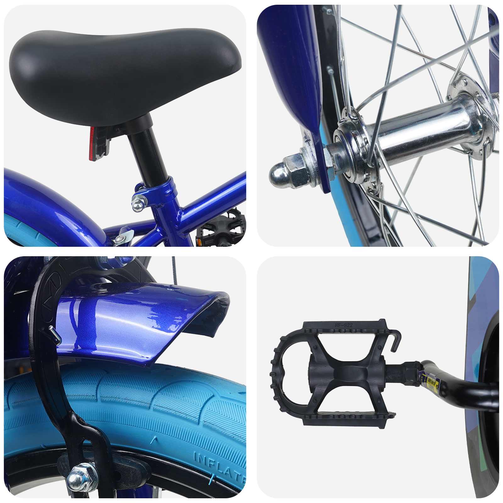Bicicletta per Bambini 16 Pollici per bambini di 4-6 anni