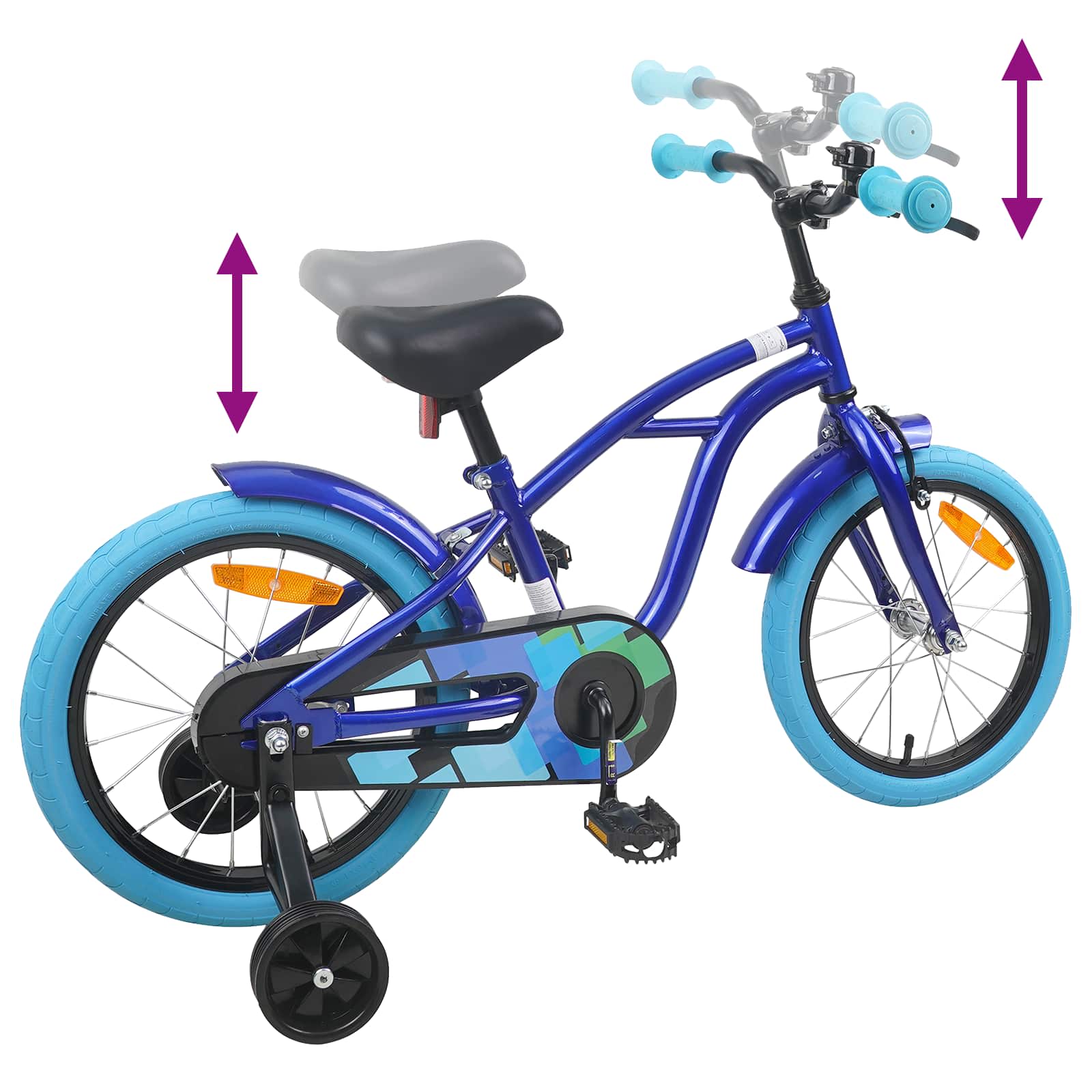 Bicicletta per Bambini 16 Pollici per bambini di 4-6 anni