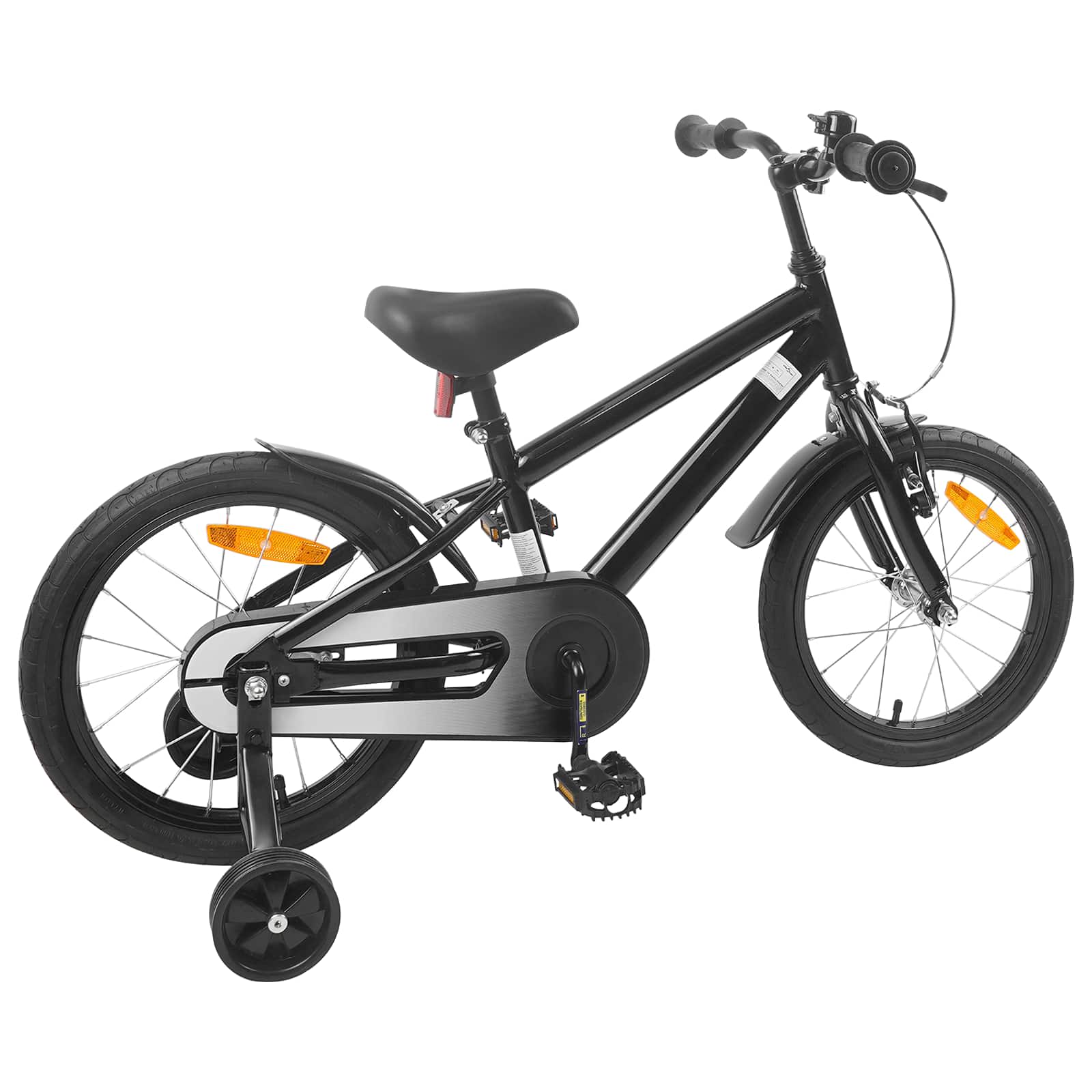 Bicicletta per Bambini 16 Pollici per bambini di 4-6 anni Nero