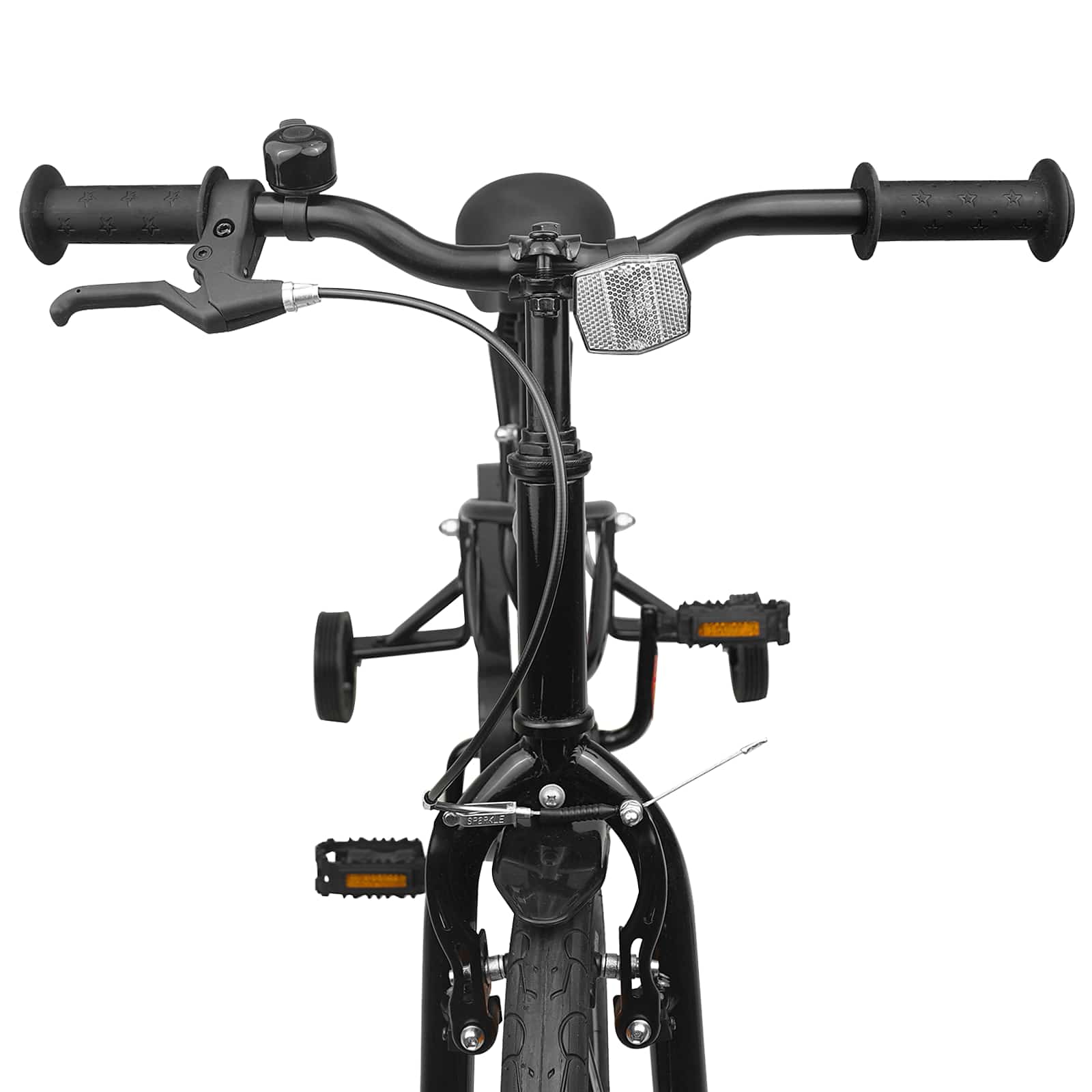 Bicicletta per Bambini 16 Pollici per bambini di 4-6 anni Nero