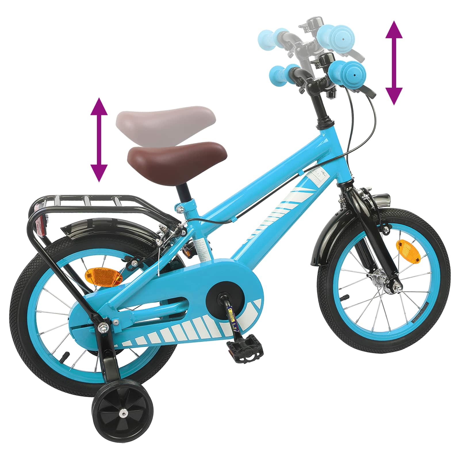 Bicicletta per Bambini 14 Pollici per bambini da 3 a 5 anni
