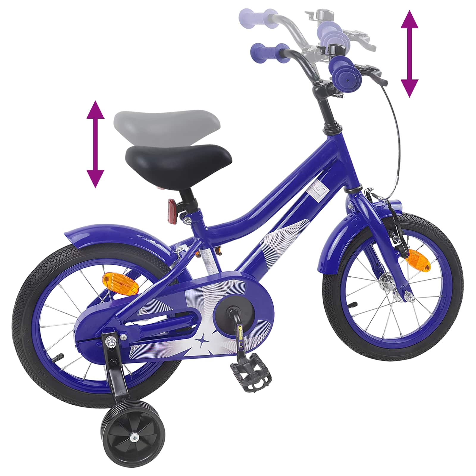 Bicicletta per Bambini 14 Pollici per bambini da 3 a 5 anni
