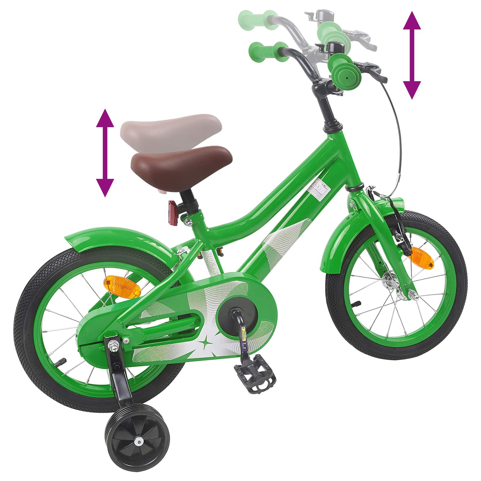 Bicicletta per Bambini 14 Pollici per bambini da 3 a 5 anni
