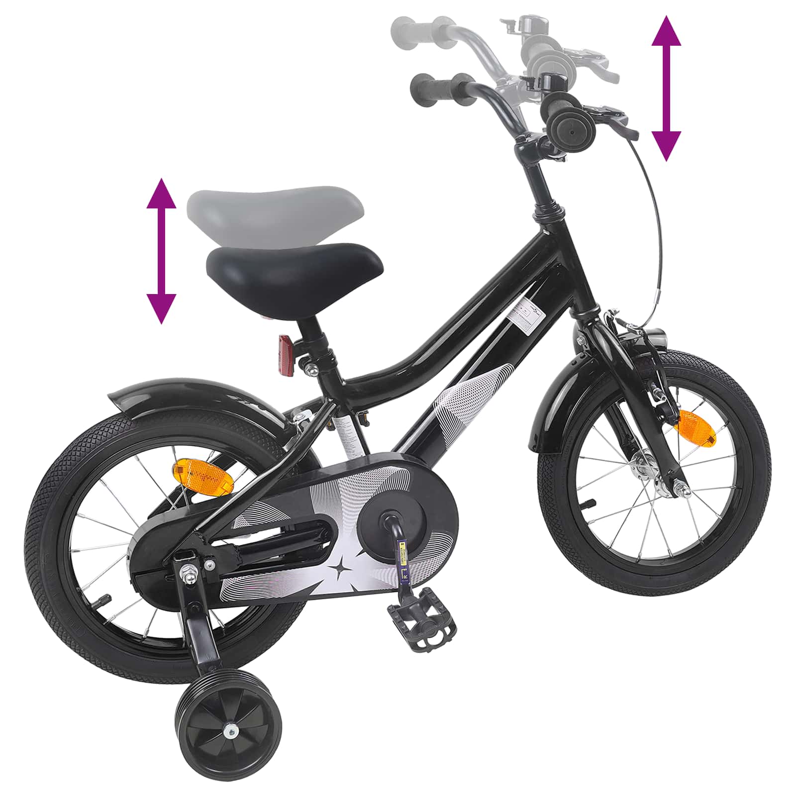 Bicicletta per Bambini 14 Pollici per bambini da 3 a 5 anni