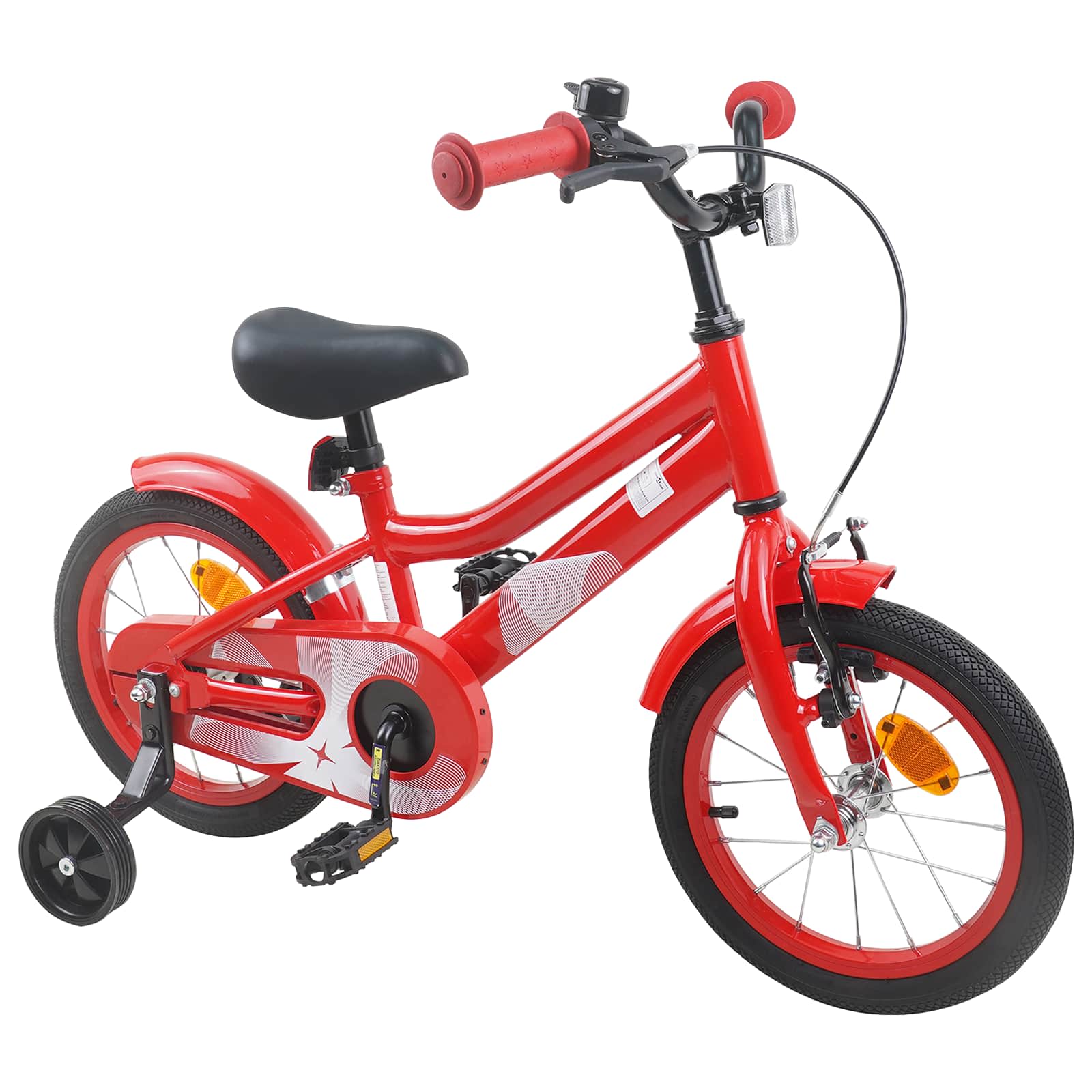 Bicicletta per Bambini 16 Pollici per bambini di 4-6 anni Rosso