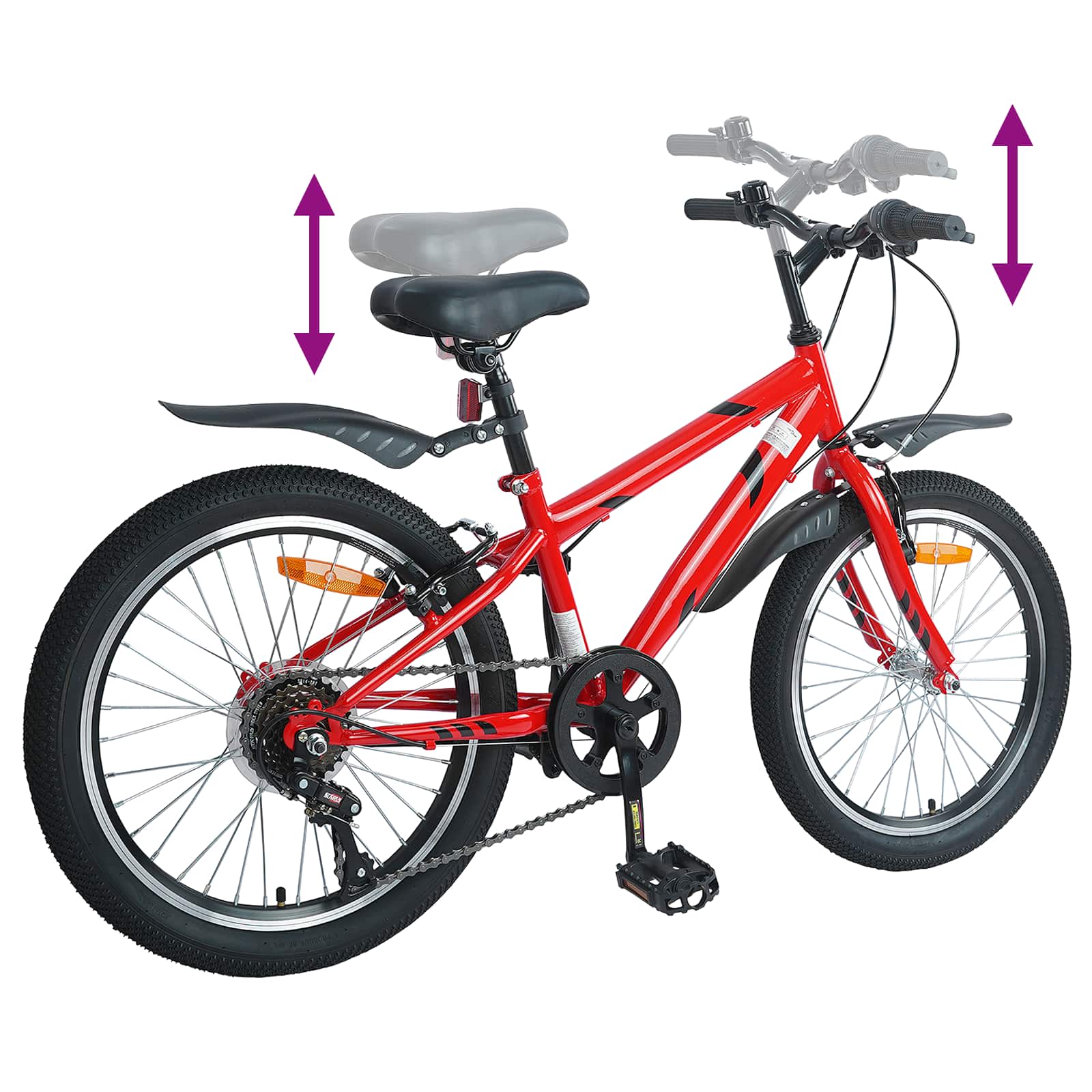 Bicicletta per Bambini 20 Pollici 6-Velocità