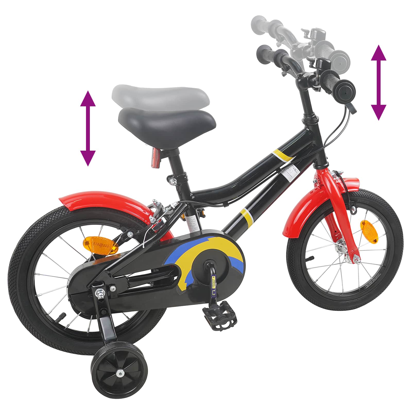 Bicicletta per Bambini 12 Pollici per bambini di 2-4 anni