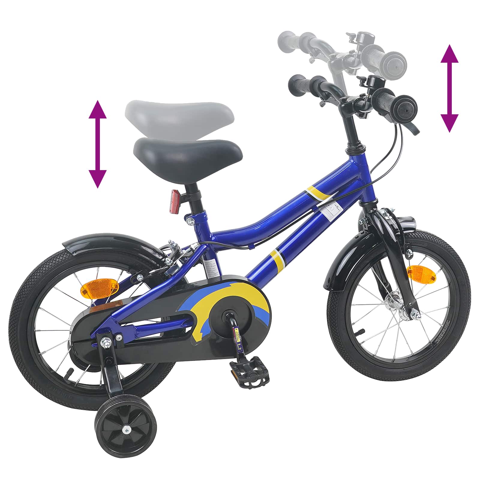 Bicicletta per Bambini 14 Pollici per bambini da 3 a 5 anni