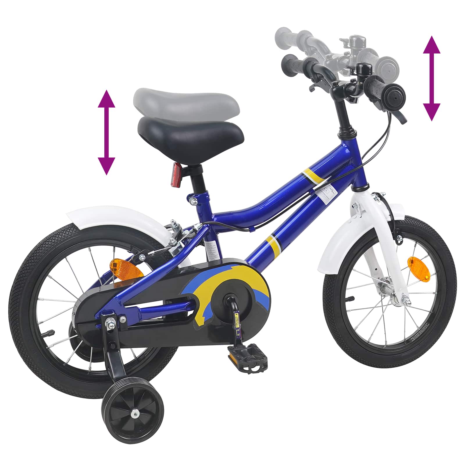 Bicicletta per Bambini 14 Pollici per bambini da 3 a 5 anni