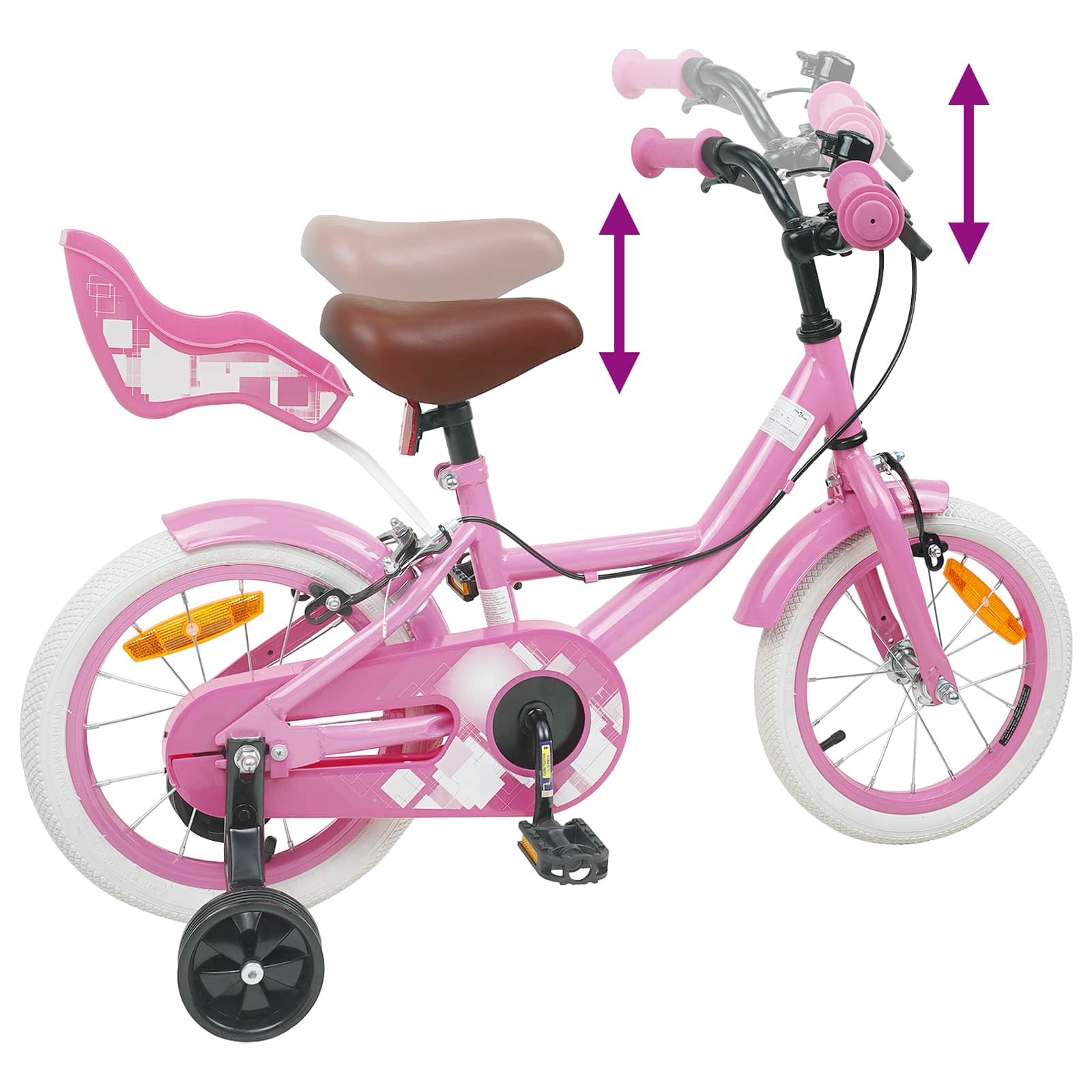 Bicicletta per Bambini 14 Pollici per bambini da 3 a 5 anni