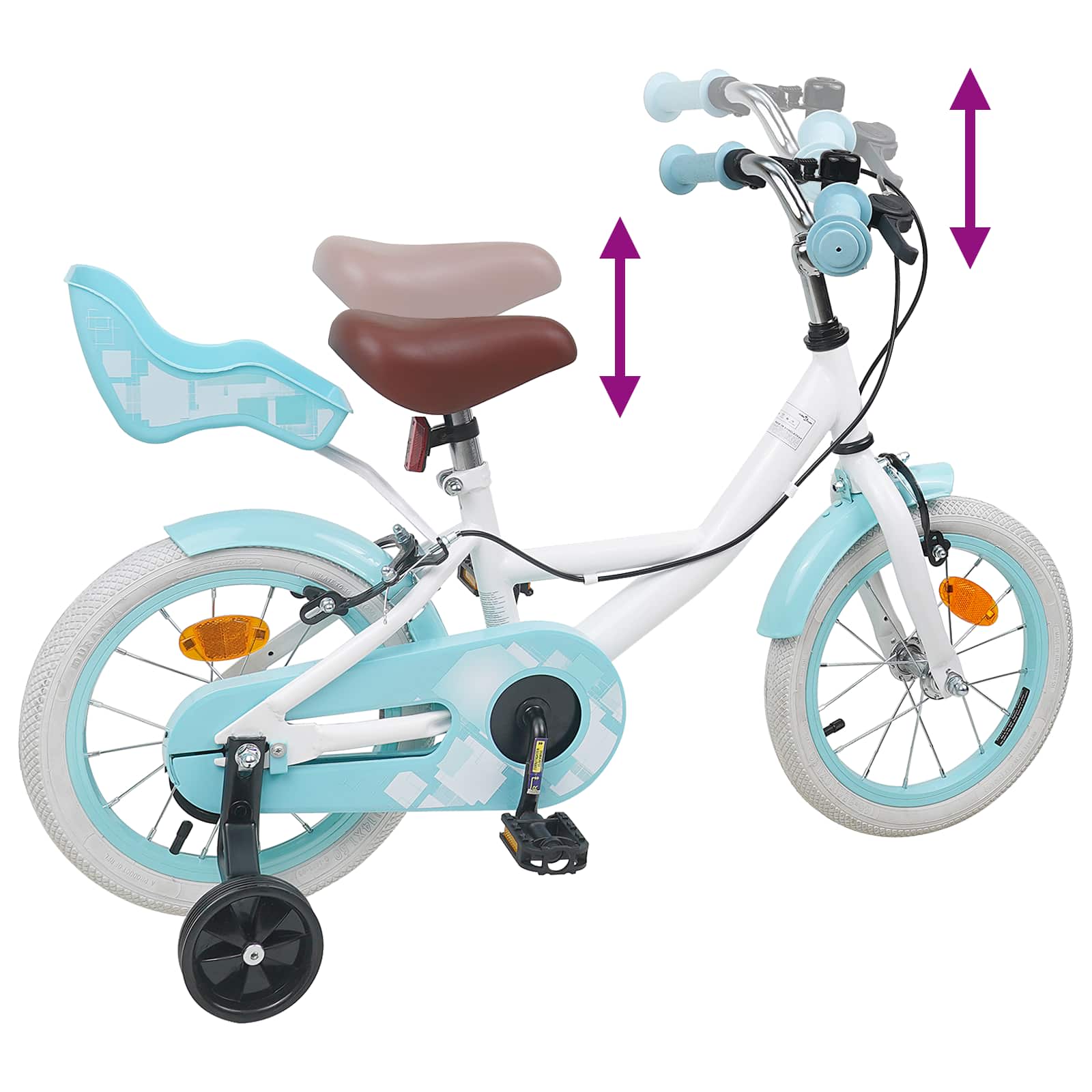 Bicicletta per Bambini 16 Pollici per bambini di 4-6 anni