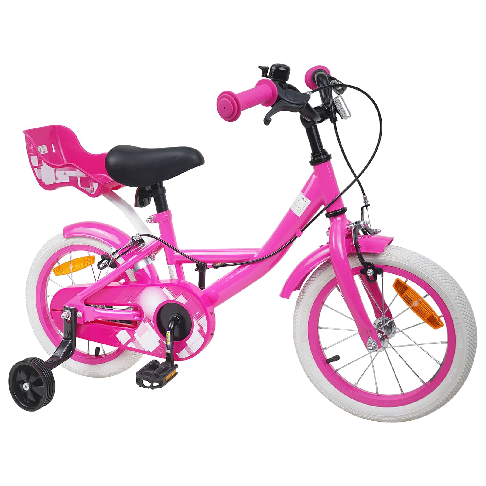 Bicicletta per Bambini 12 Pollici per bambini di 2-4 anni Rosa