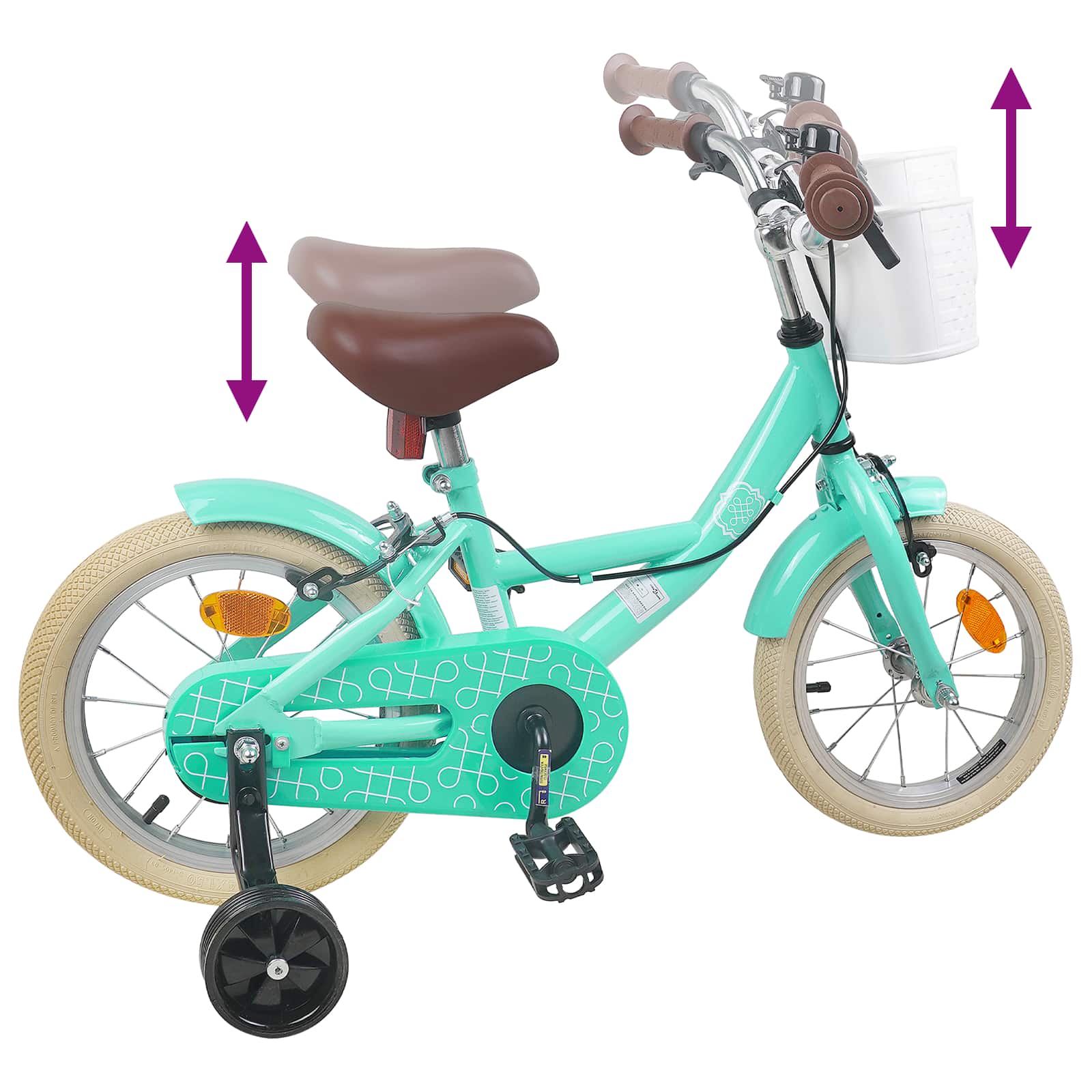 Bicicletta per Bambini 14 Pollici per bambini da 3 a 5 anni