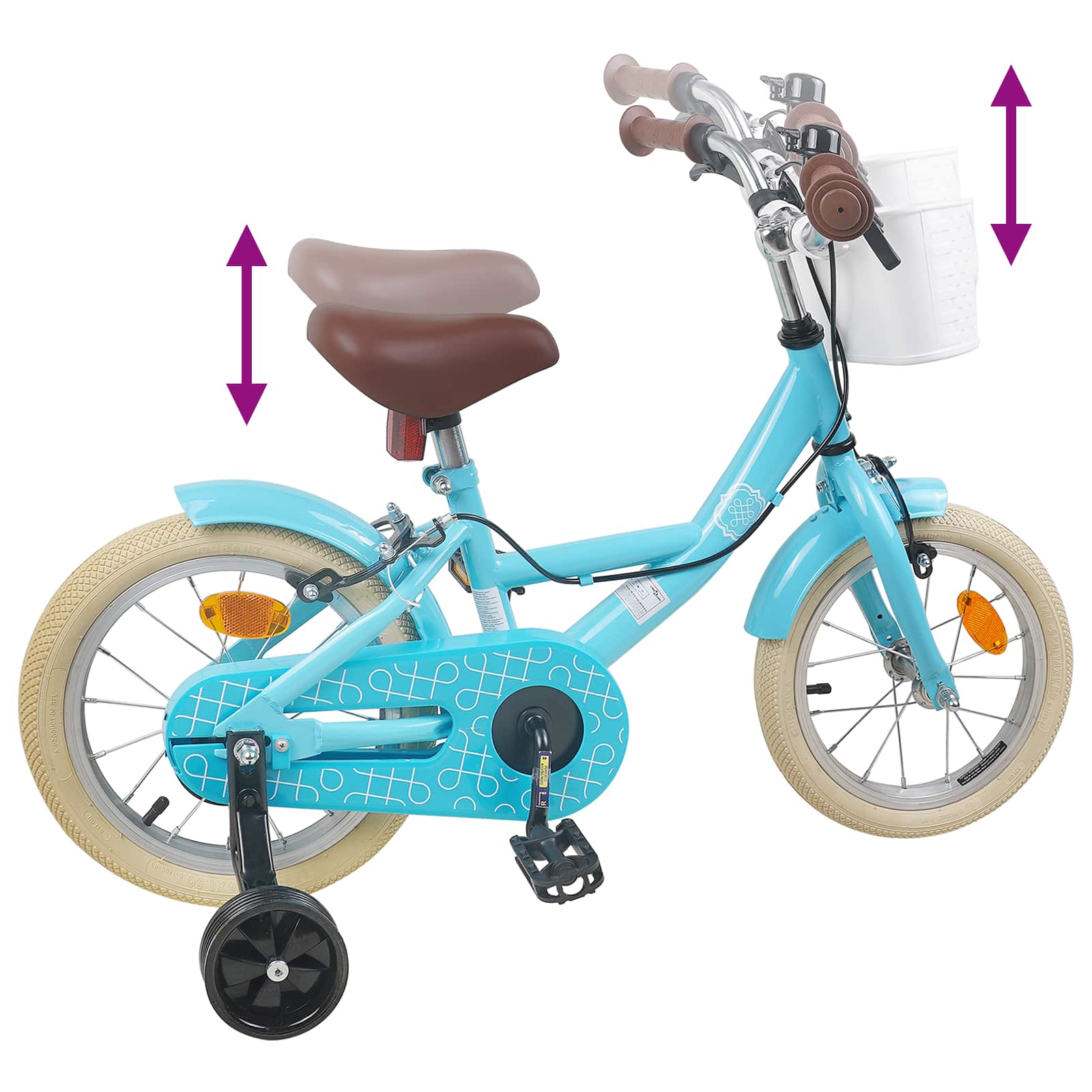 Bicicletta per Bambini 14 Pollici per bambini da 3 a 5 anni