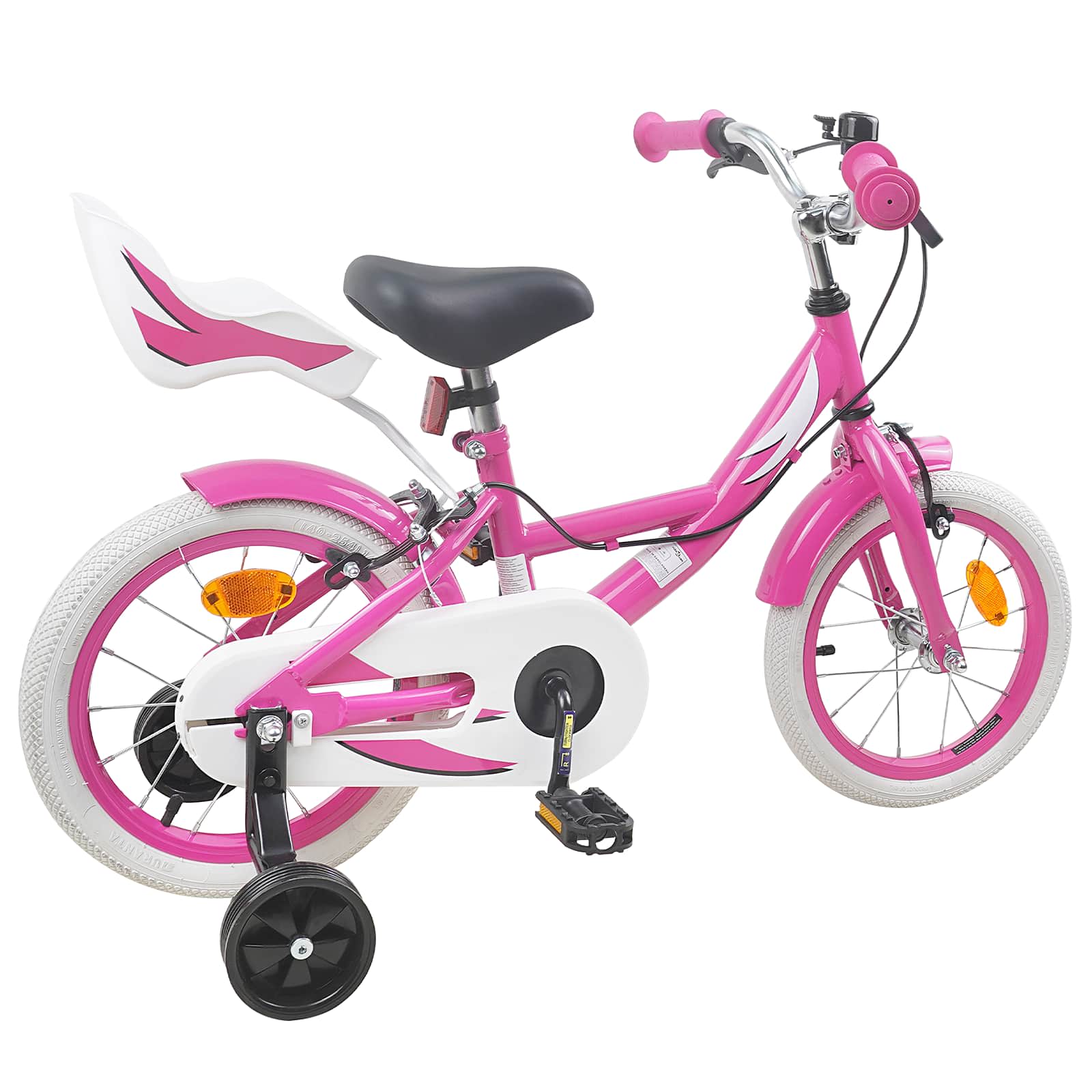 Bicicletta per Bambini 12 Pollici per bambini di 2-4 anni Rosa