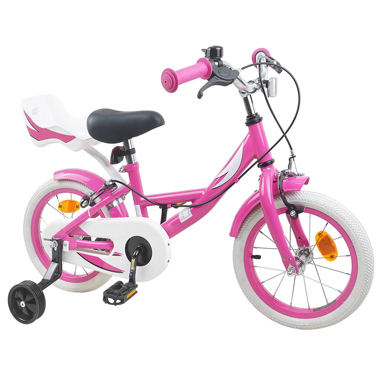 Bicicletta per Bambini 16 Pollici per bambini di 4-6 anni Rosa