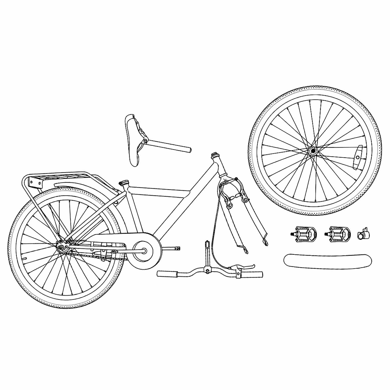Bicicletta per Bambini 18 Pollici per bambini dai 5 ai 7 anni