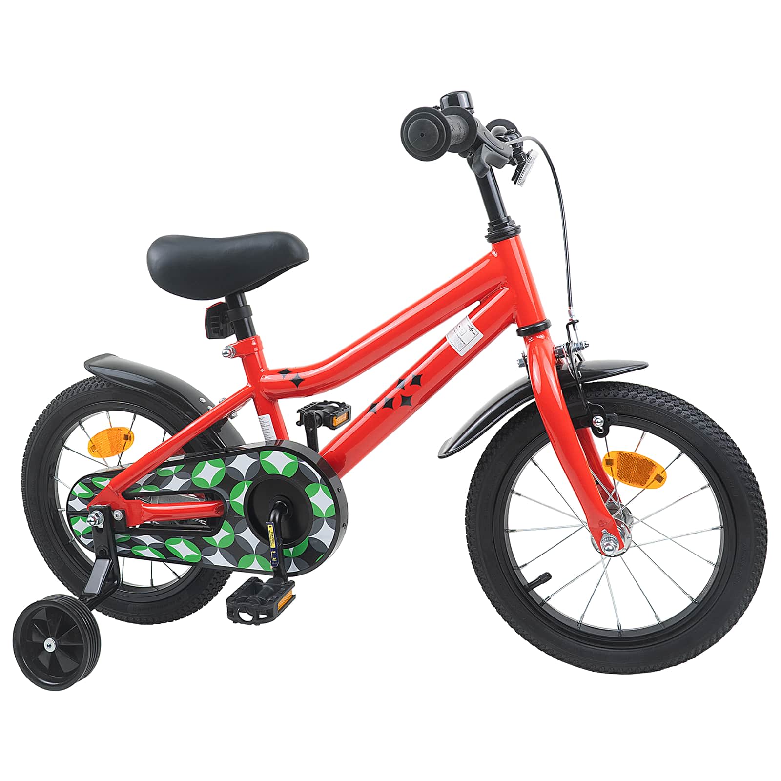 Bicicletta per Bambini 16 Pollici per bambini di 4-6 anni Rosso